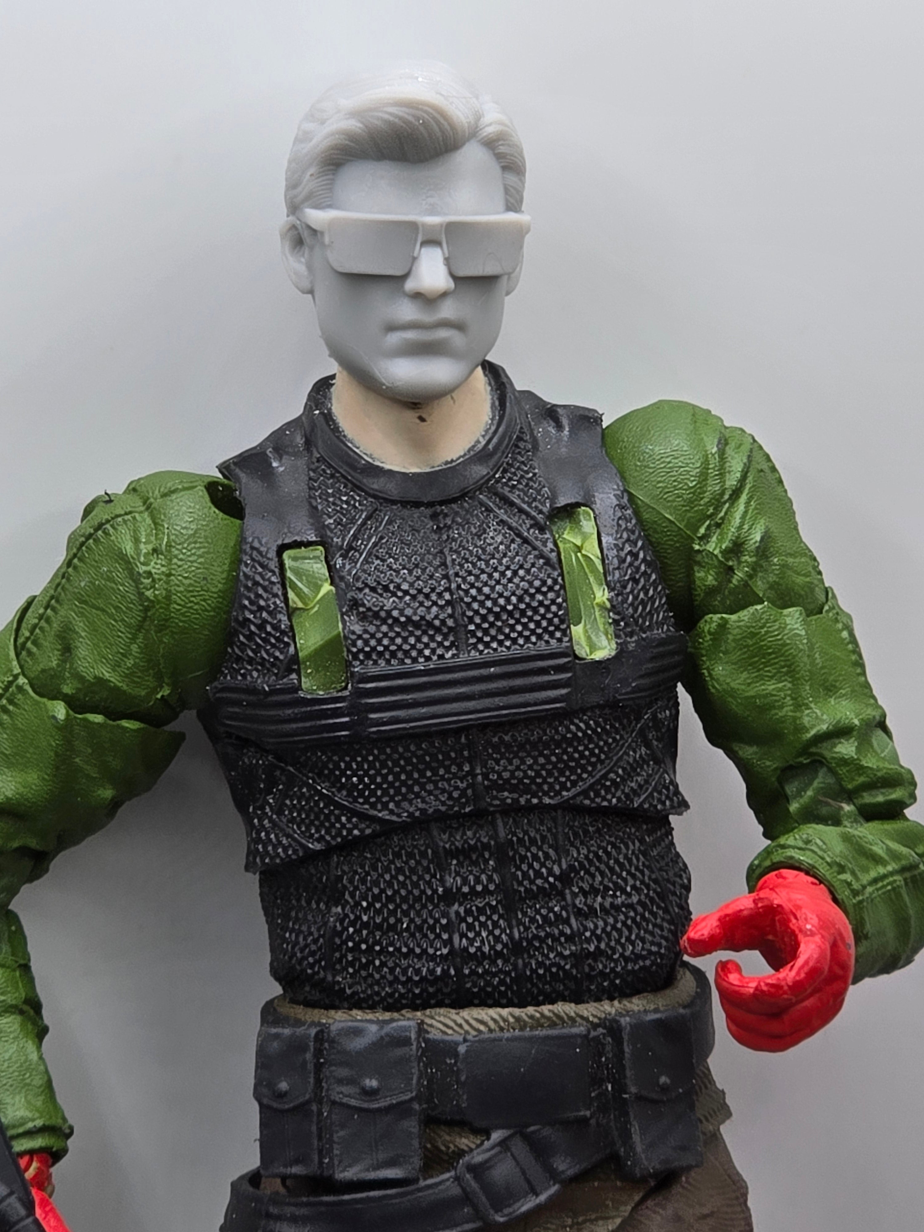 Custom 3d Printed Classified Legends Compatible Comic Multiverse Doctor Dexter Head#1 1/12 1-10 1/18 Scale