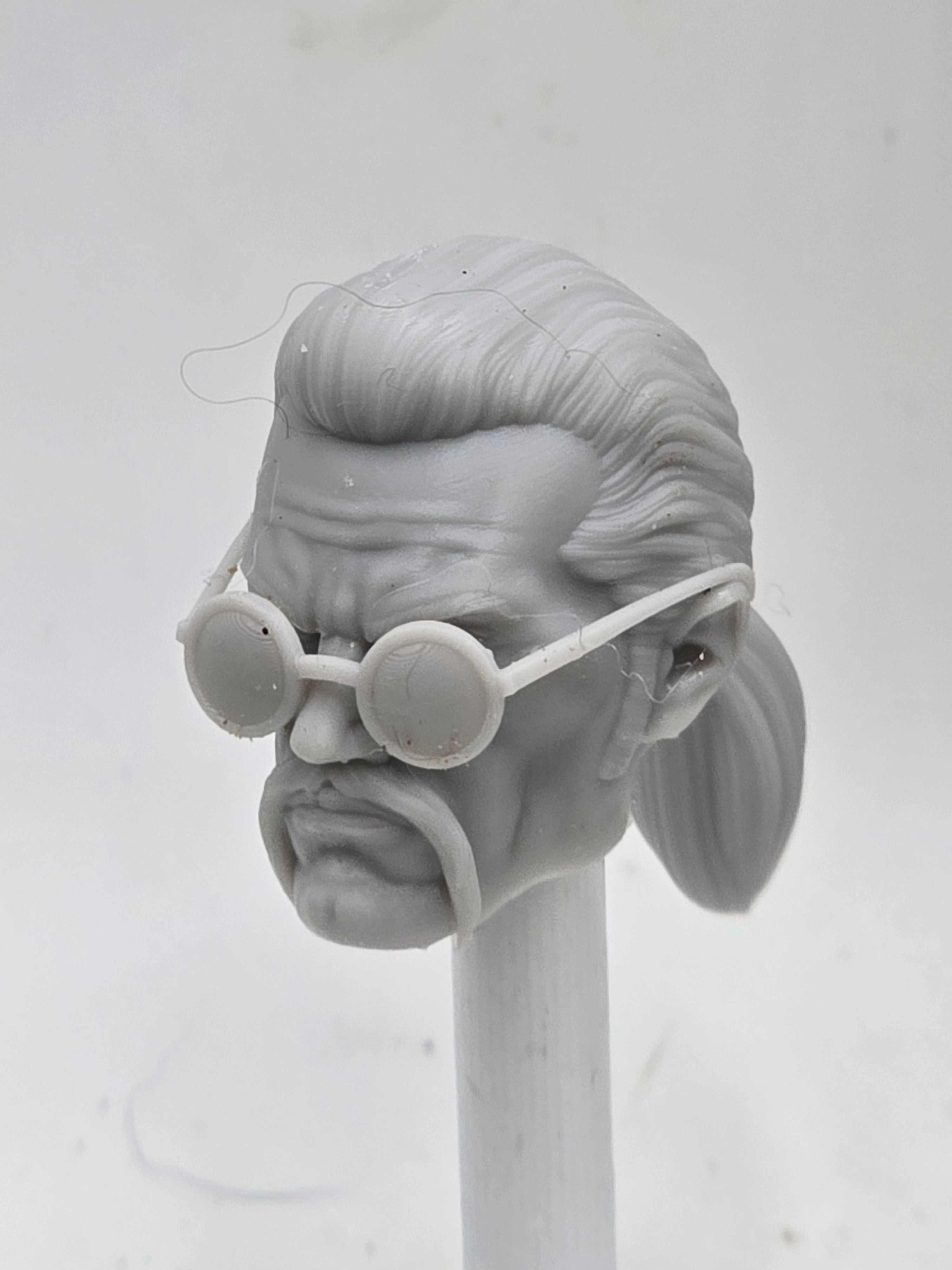 Custom 3d Printed Classified Legends Compatible Comic Multiverse Unmasked Snake Commander Head#2  1/12 1-10 1/18 Scale