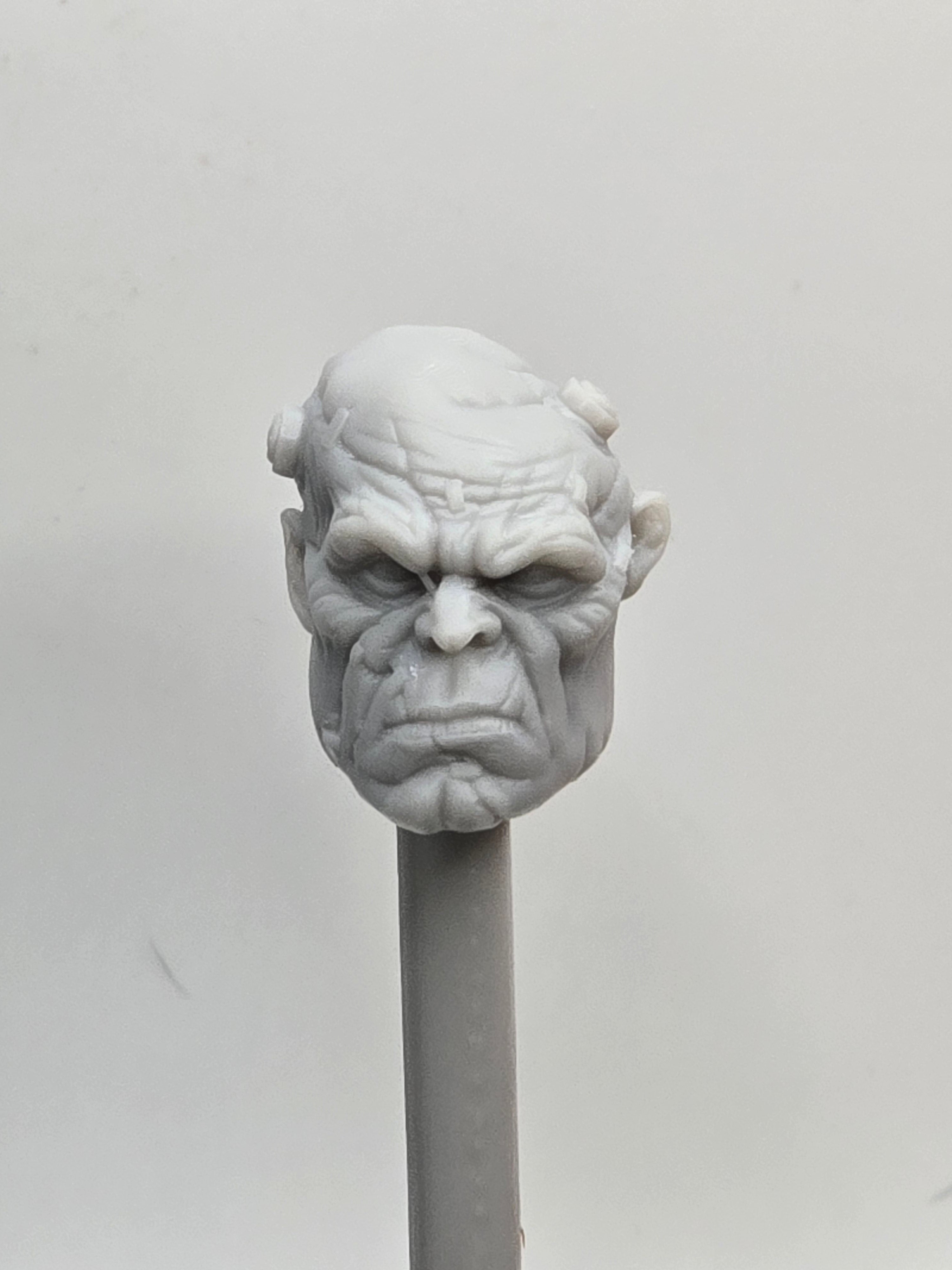 3d Printed Mythic Legions Scale Head 1.0 Frankie Head  1:12 6" Scale.