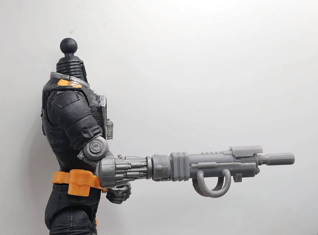 Custom 3d Printed Compatible Classified Legends Comic Multiverse Battle Android Accessory  1:12 6" Scale - Flame Thrower Accessory