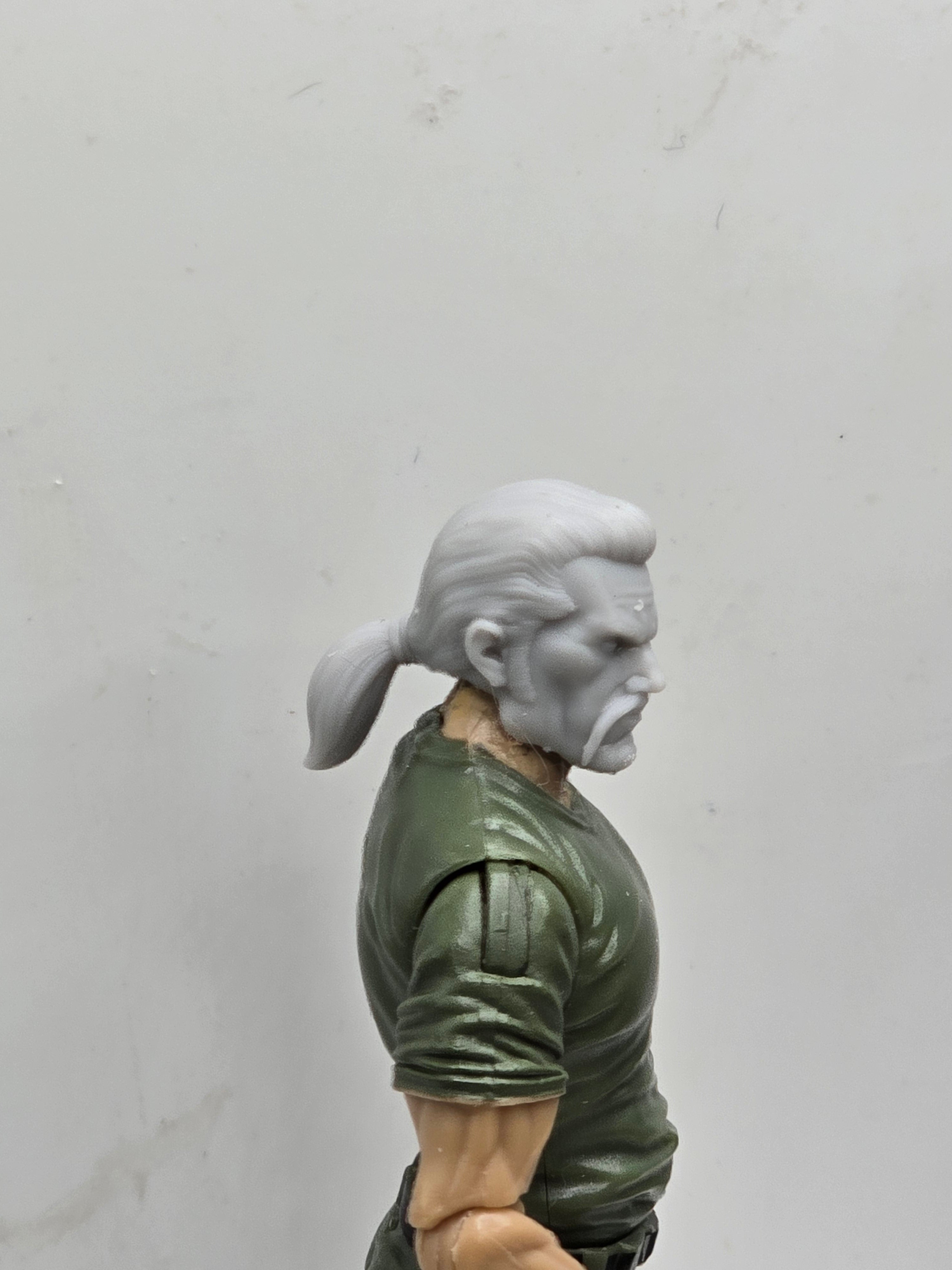 Custom 3d Printed Classified Legends Compatible Comic Multiverse Unmasked Snake Commander Head#2  1/12 1-10 1/18 Scale