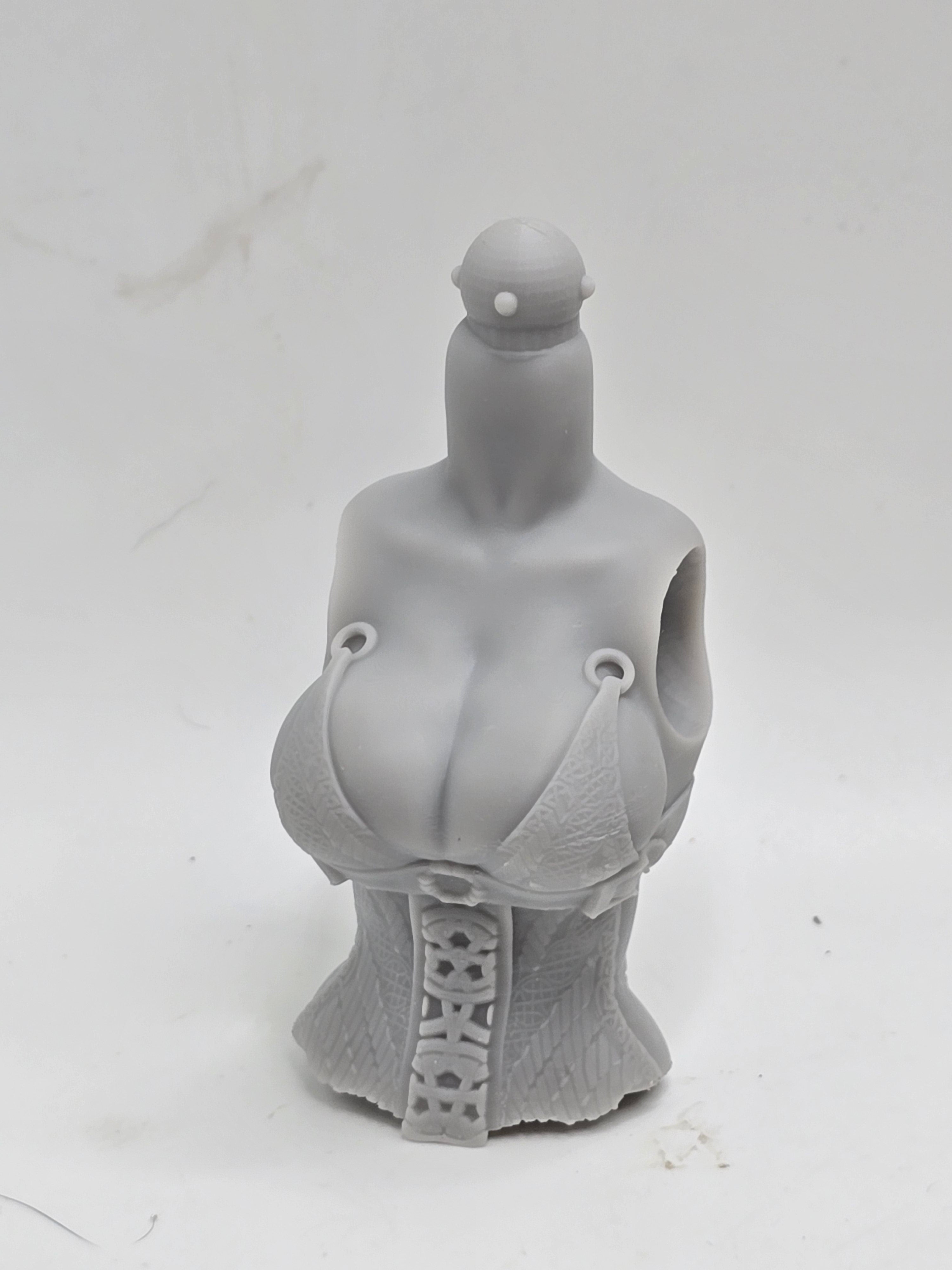 3d Printed Mythic Legions Scale Head 2.0 Female Dwarf Torso 1:12 6" Scale.