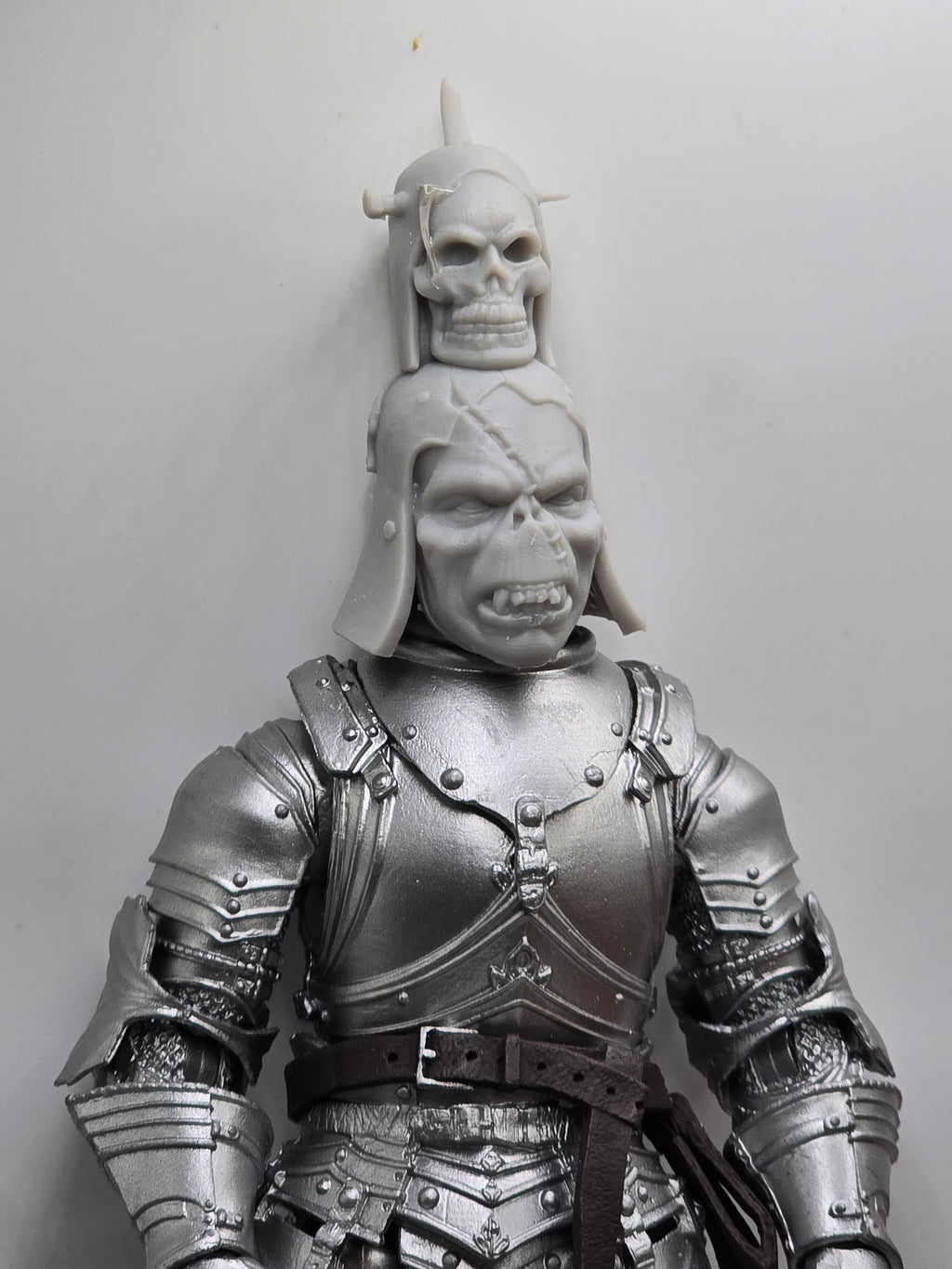 3d Printed Mythic Legions Scale Head 1.0 Orc Guritz Head 1:12 6" Scale.