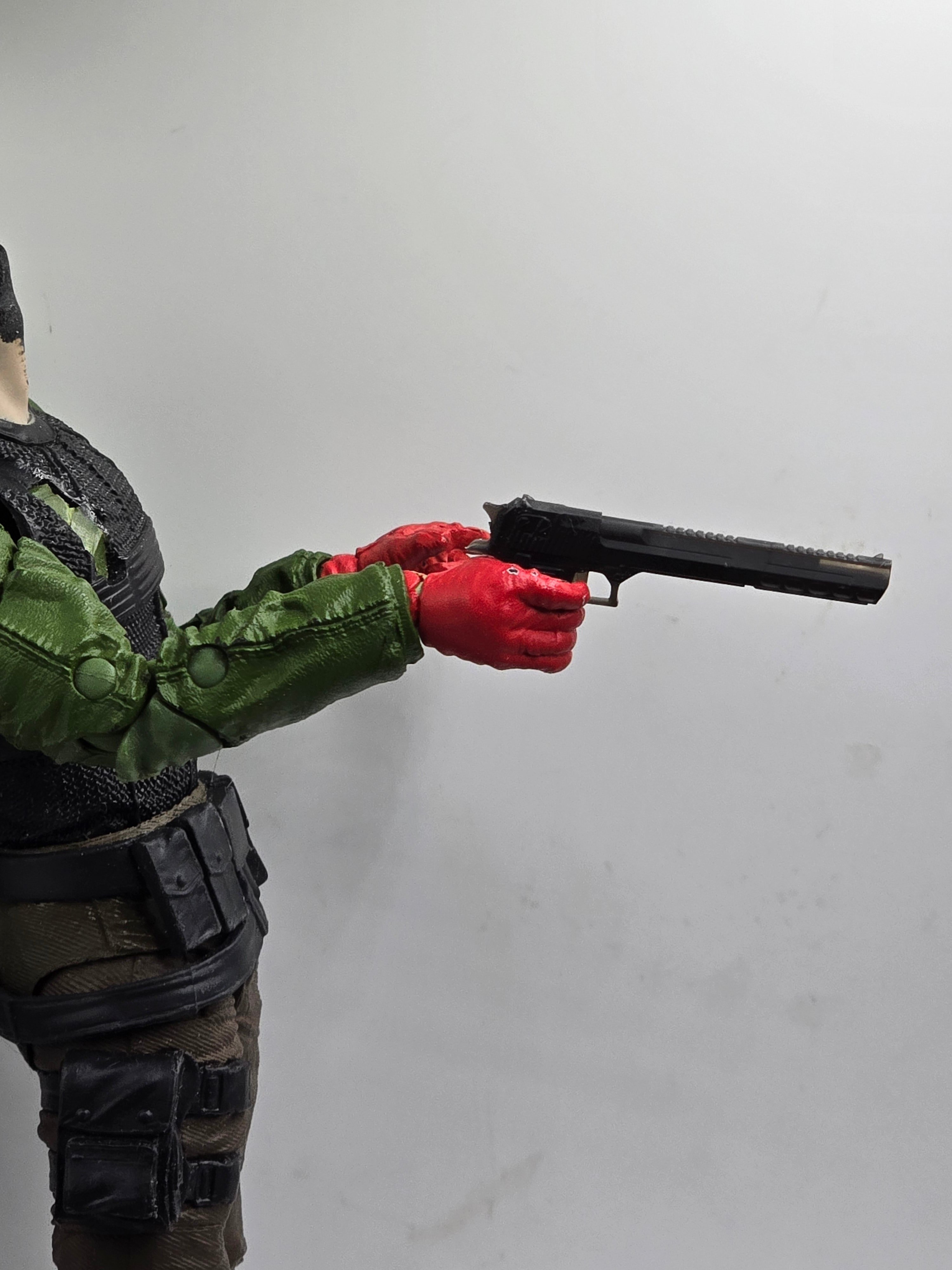 Custom 3d Printed Compatible Classified Legends Comic Multiverse Long Barrel Desert Toy Gun  1:12 6" Scale.