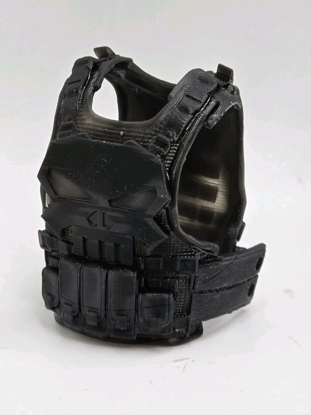 Custom 3d Printed Compatible Classified Legends Comic Multiverse White Skull Vigilante Flexible Vest 1:12 6" Scale.