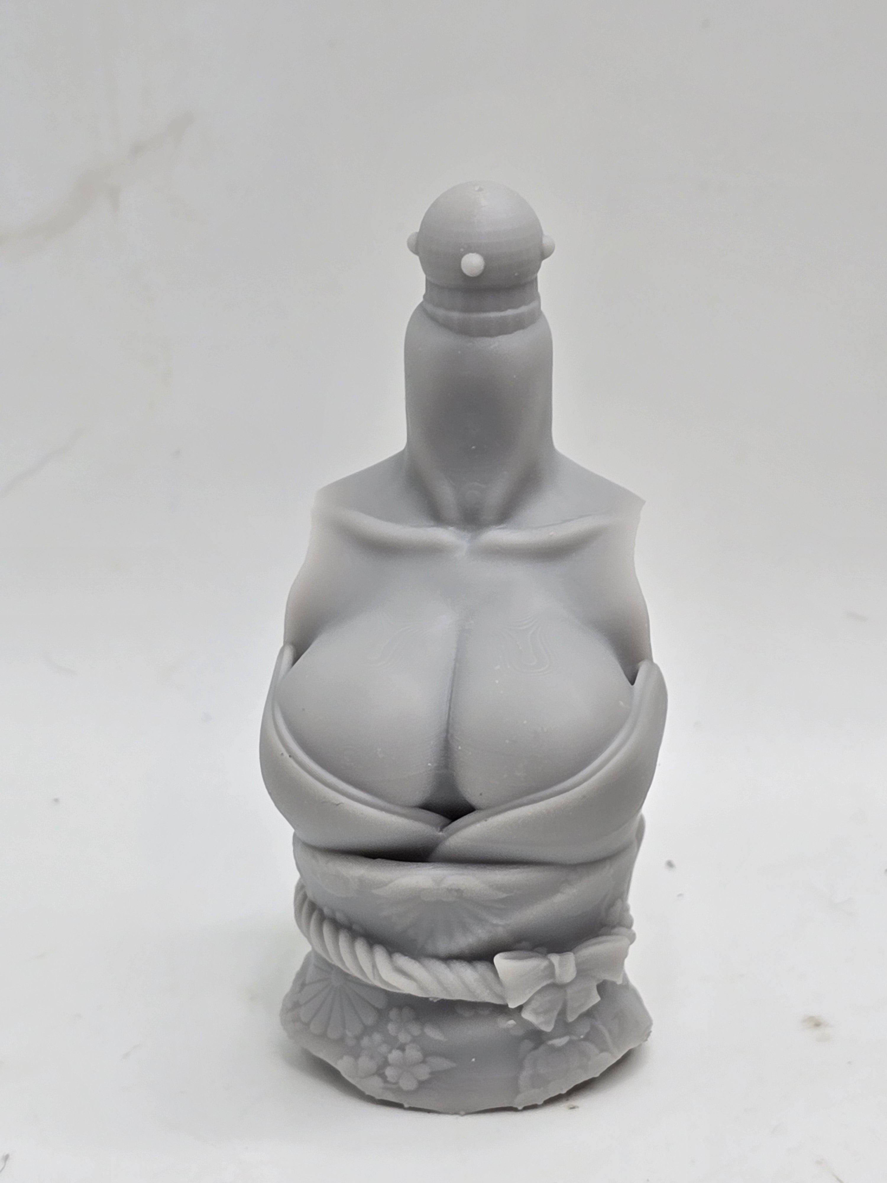 3d Printed Mythic Legions Scale Head 2.0 Female Geisha Torso 1:12 6" Scale.