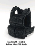 Custom 3d Printed Compatible Classified Legends Comic Multiverse SWAT Police Flexible Vest 1:12 6" Scale.