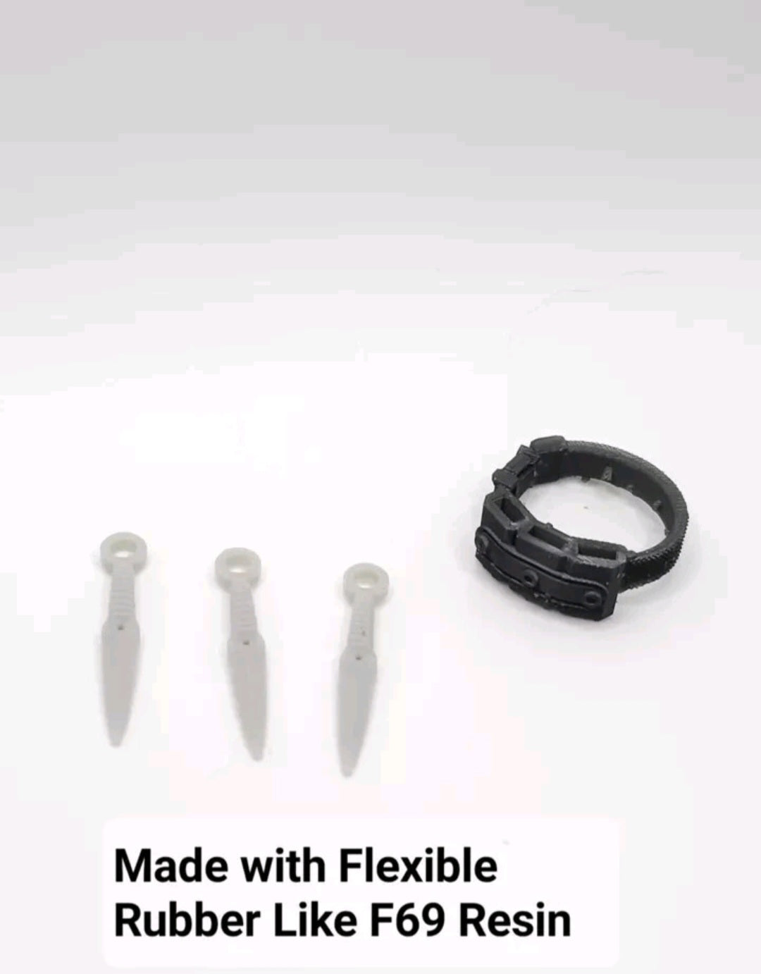 Custom 3d Printed Compatible Classified Legends Comic Multiverse Tacticle Flexible Kunai Leg Holster 1:12 6" Scale.