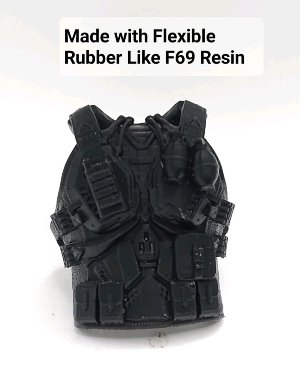 Custom 3d Printed Compatible Classified Legends Comic Multiverse Cyber Kit Flexible Vest 1:12 6" Scale.