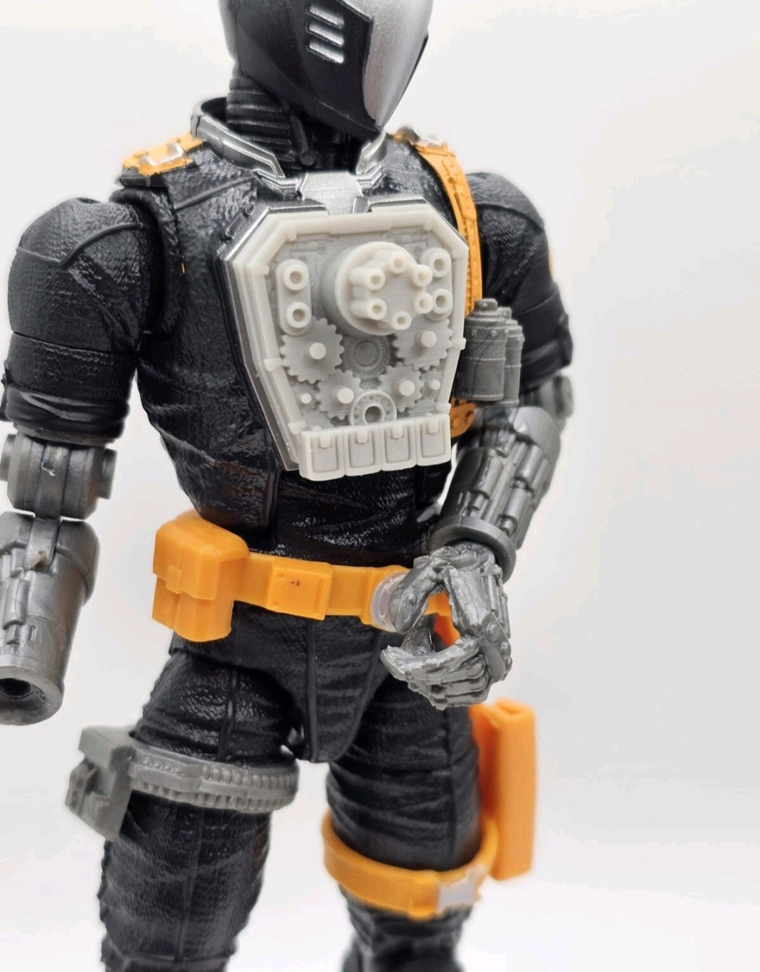 Custom 3d Printed Compatible Classified Legends Comic Multiverse Battle Android Accessory  1:12 6" Scale -  Gun Chest Plate Accessory
