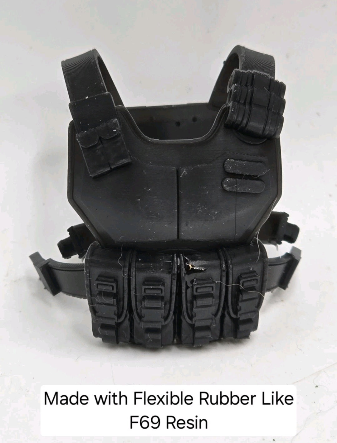 Custom 3d Printed Compatible Classified Legends Comic Multiverse Verek Holt Flexible Vest 1:12 6" Scale.