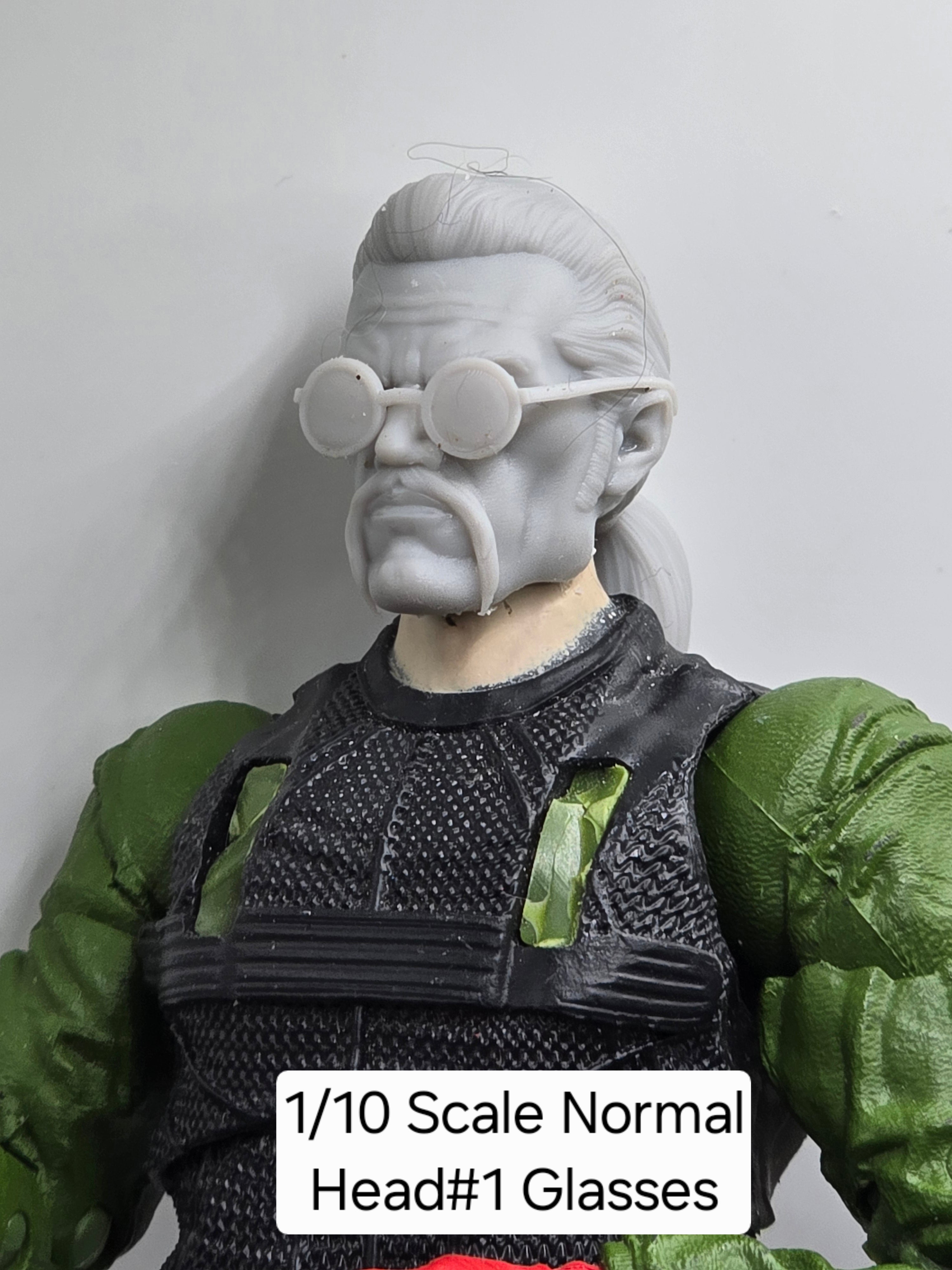 Custom 3d Printed Classified Legends Compatible Comic Multiverse Unmasked Snake Commander Head#2  1/12 1-10 1/18 Scale
