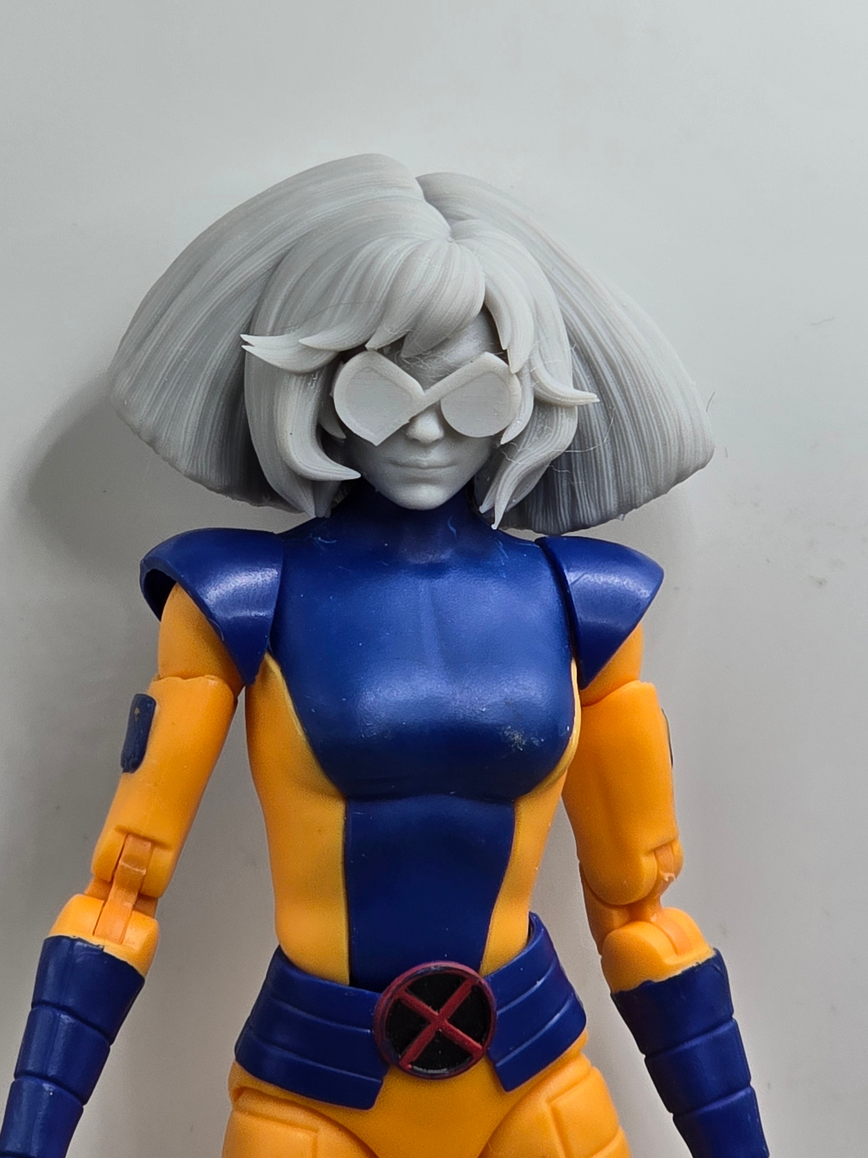 Custom 3d Printed Classified Legends Compatible Comic Multiverse Metalic Hawks Melody Glasses Heads 1/12 1-10 1/18 Scale