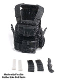 Custom 3d Printed Compatible Classified Legends Comic Multiverse Tacticle v4 Flexible Vest 1:12 6" Scale.