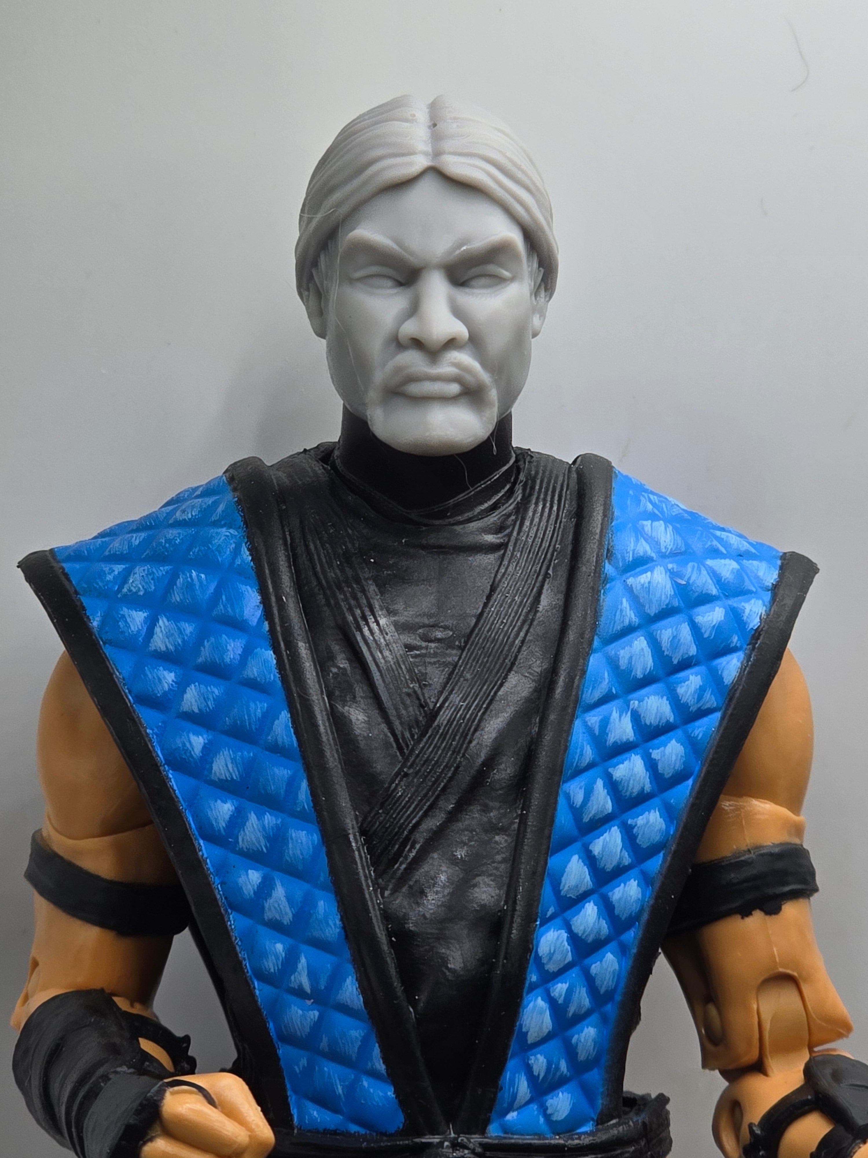 Custom 3d Printed Classified Legends Compatible Comic Multiverse Video Game Combat of Mortals Shang Sun Head#2 1/12 1-10 1/18 Scale