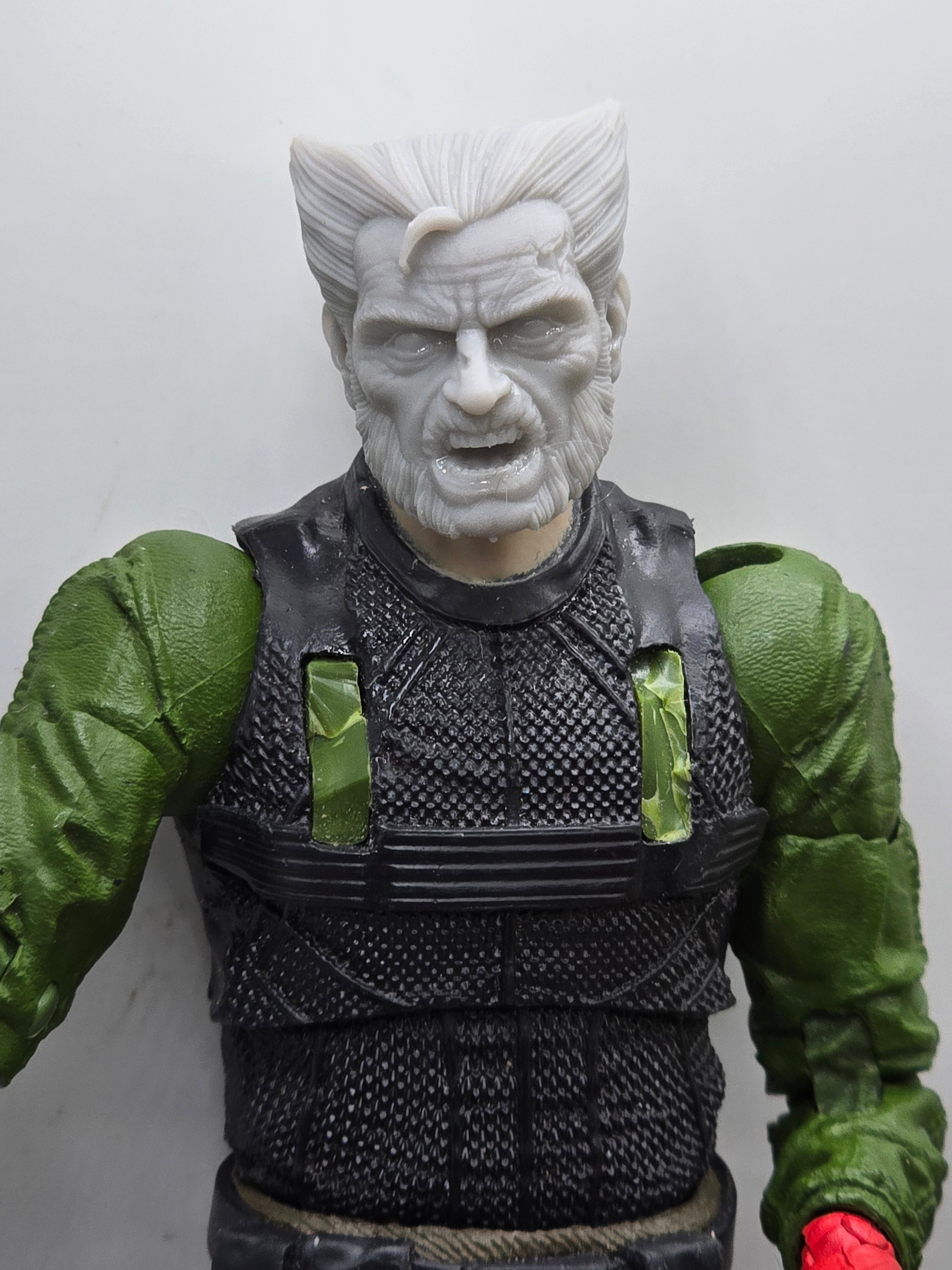 Custom 3d Printed Classified Legends Compatible Comic Multiverse Zombie Clawman Heads Heads 1/12 1-10 1/18 Scale