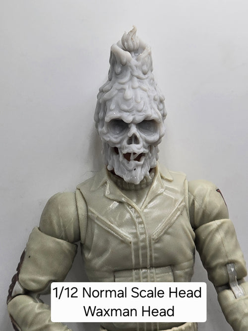3d Printed Mythic Legions Scale Head 1.0 Waxman Head  1:12 6" Scale.