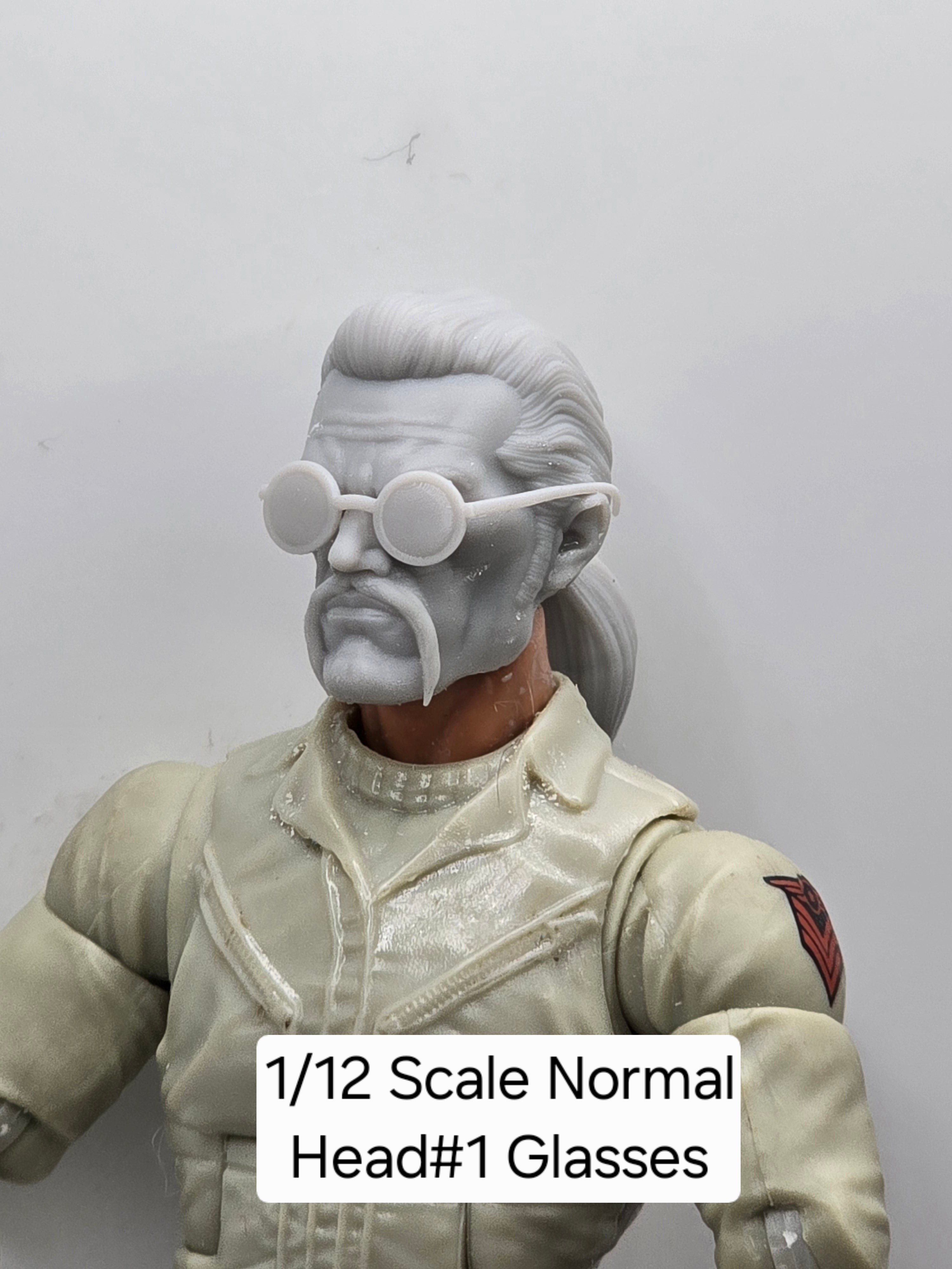 Custom 3d Printed Classified Legends Compatible Comic Multiverse Unmasked Snake Commander Head#2  1/12 1-10 1/18 Scale