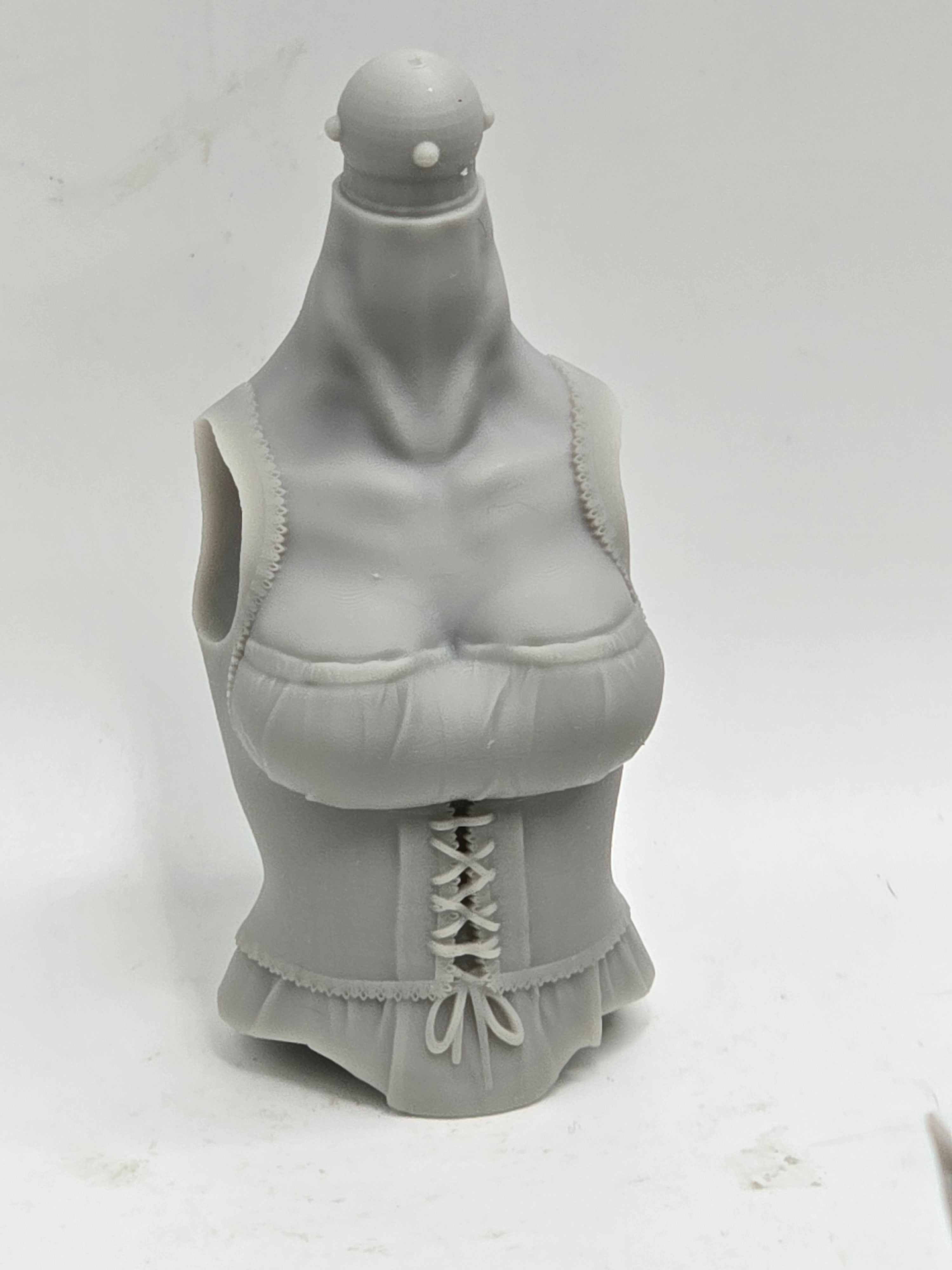 3d Printed Mythic Legions Scale Head 2.0 Banshee Torso 1:12 6" Scale.