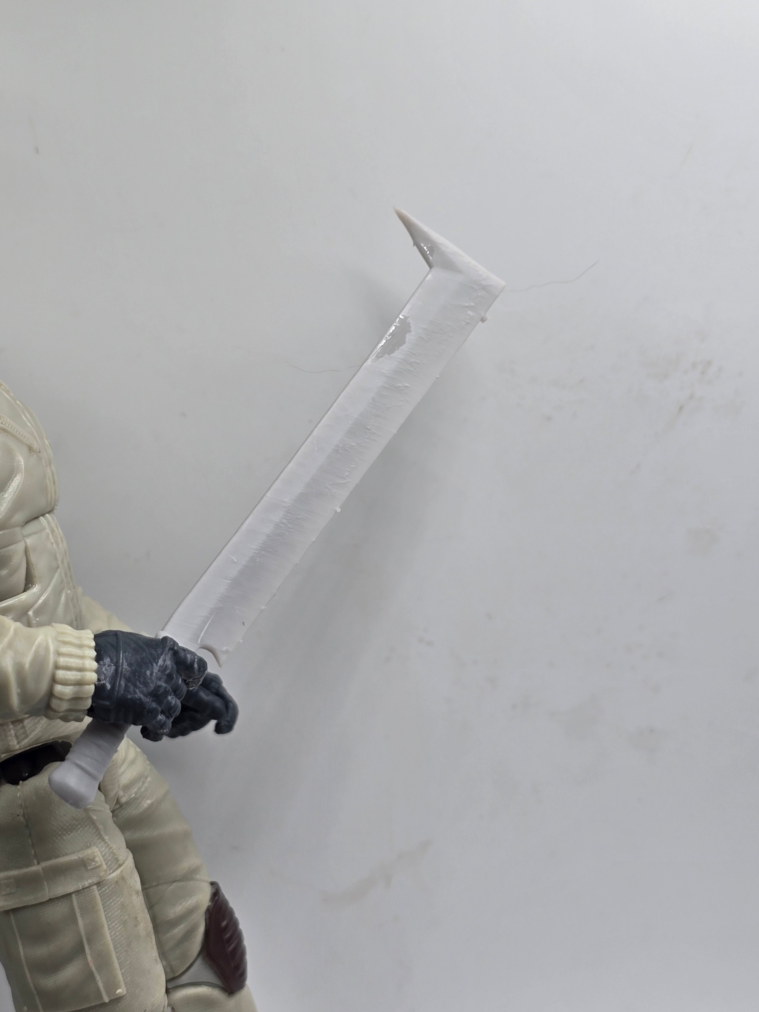 Custom 3d Printed Compatible Classified Legends Comic Multiverse Mythic Legions Ring Movie Orc Sword  1:12 6" Scale.