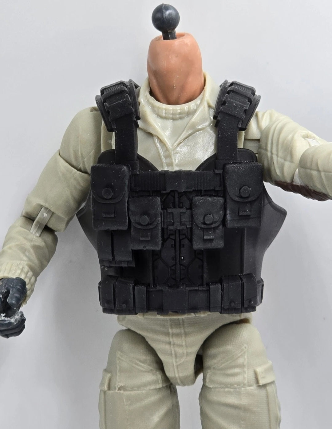 Custom 3d Printed Compatible Classified Legends Comic Multiverse Commando Flexible Vest 1:12 6" Scale.