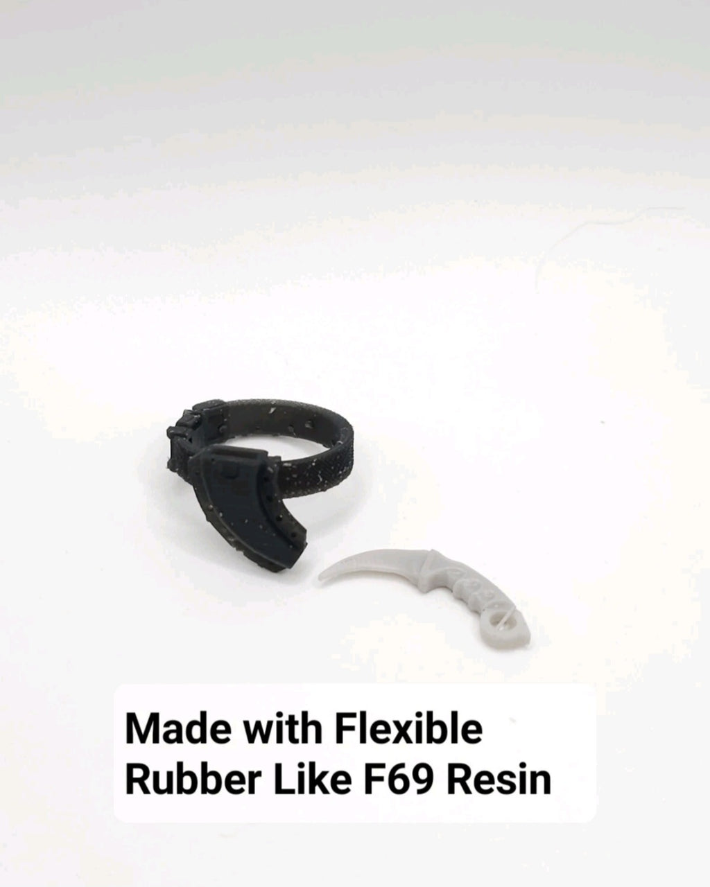 Custom 3d Printed Compatible Classified Legends Comic Multiverse Flexible Karambit Sheath 1:12 6" Scale.