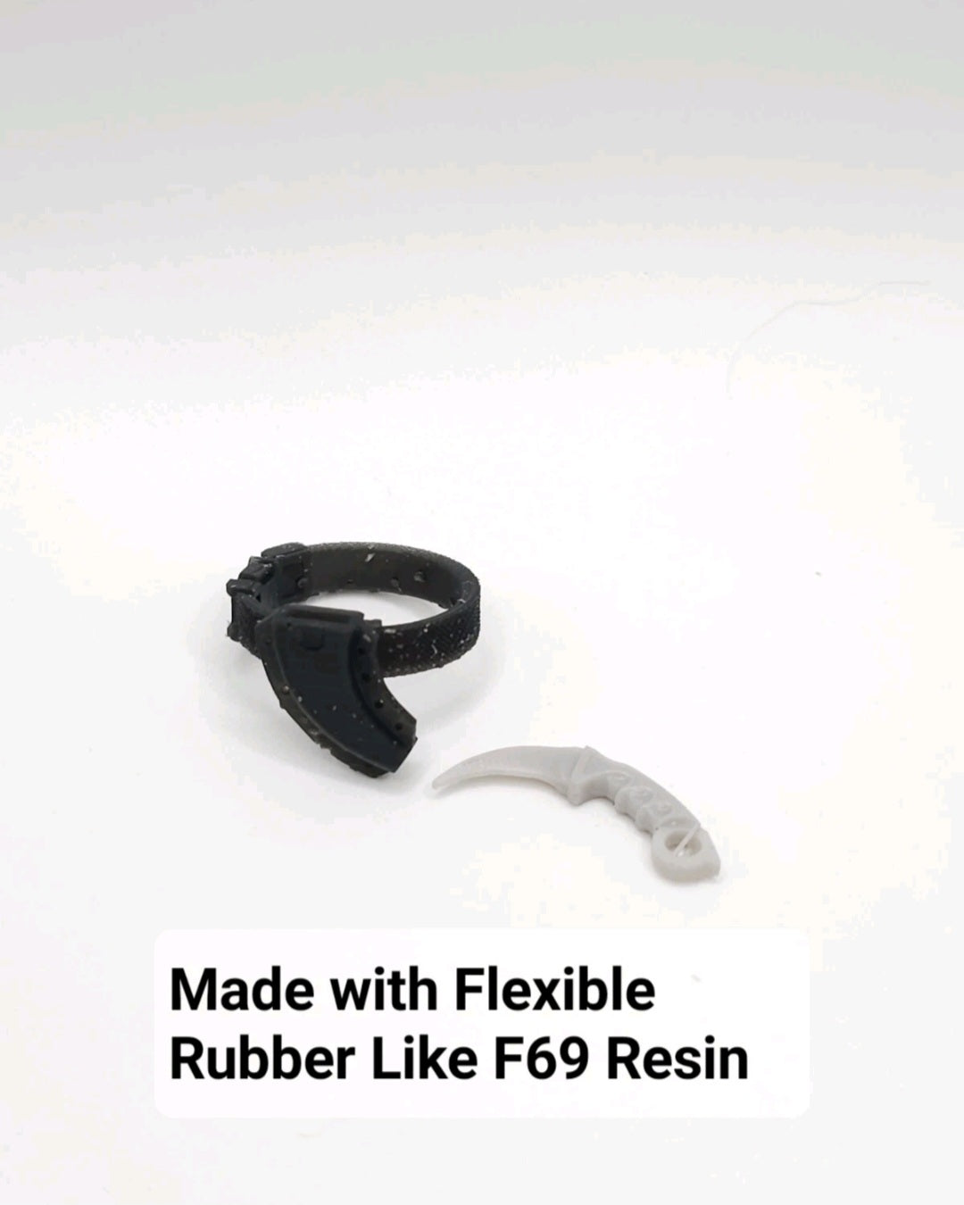 Custom 3d Printed Compatible Classified Legends Comic Multiverse Flexible Karambit Sheath 1:12 6" Scale.