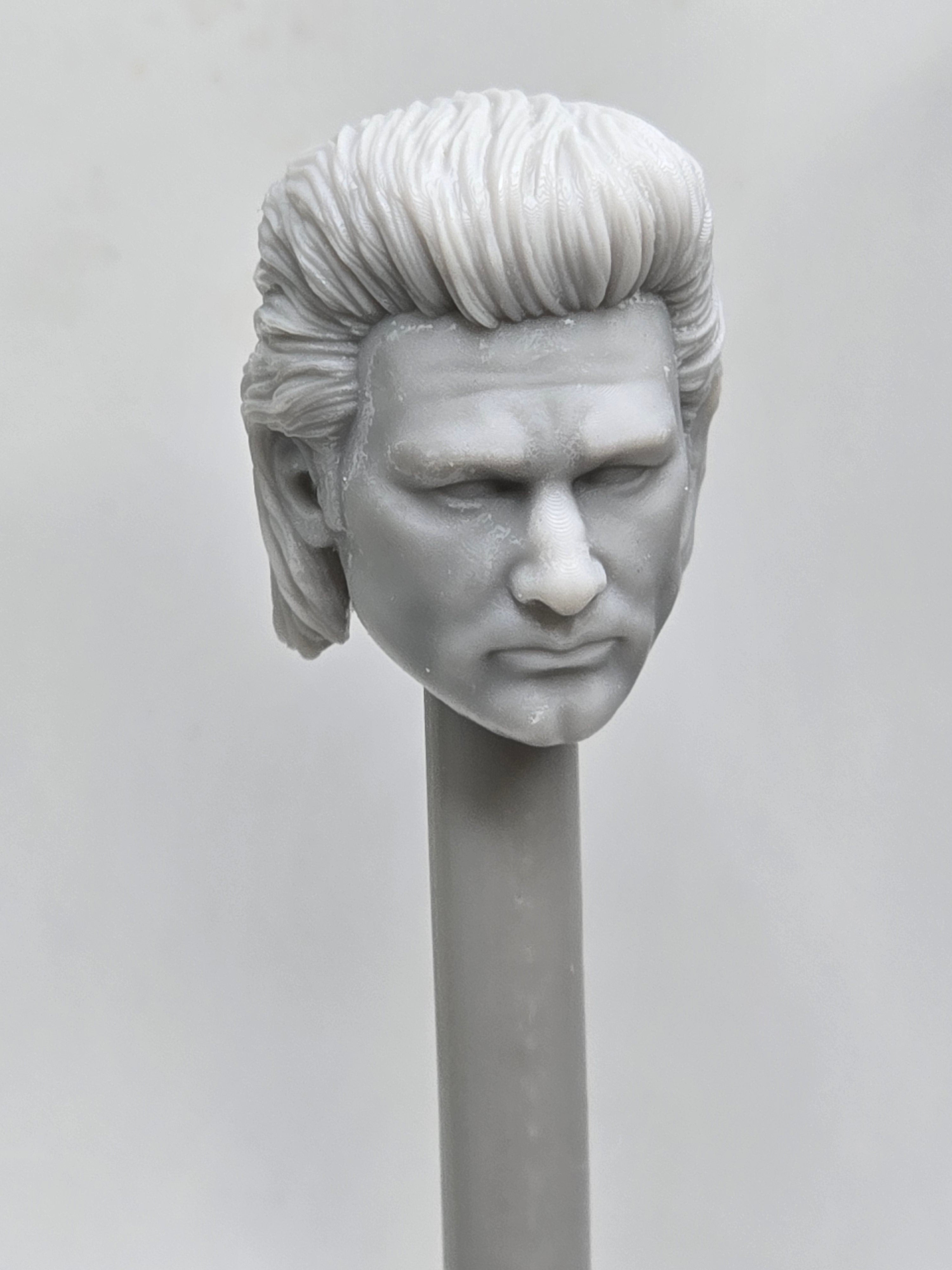 Custom 3d Printed Classified Legends Compatible Comic Multiverse Little China Russell Burton Head 1/12 1-10 1/18 Scale