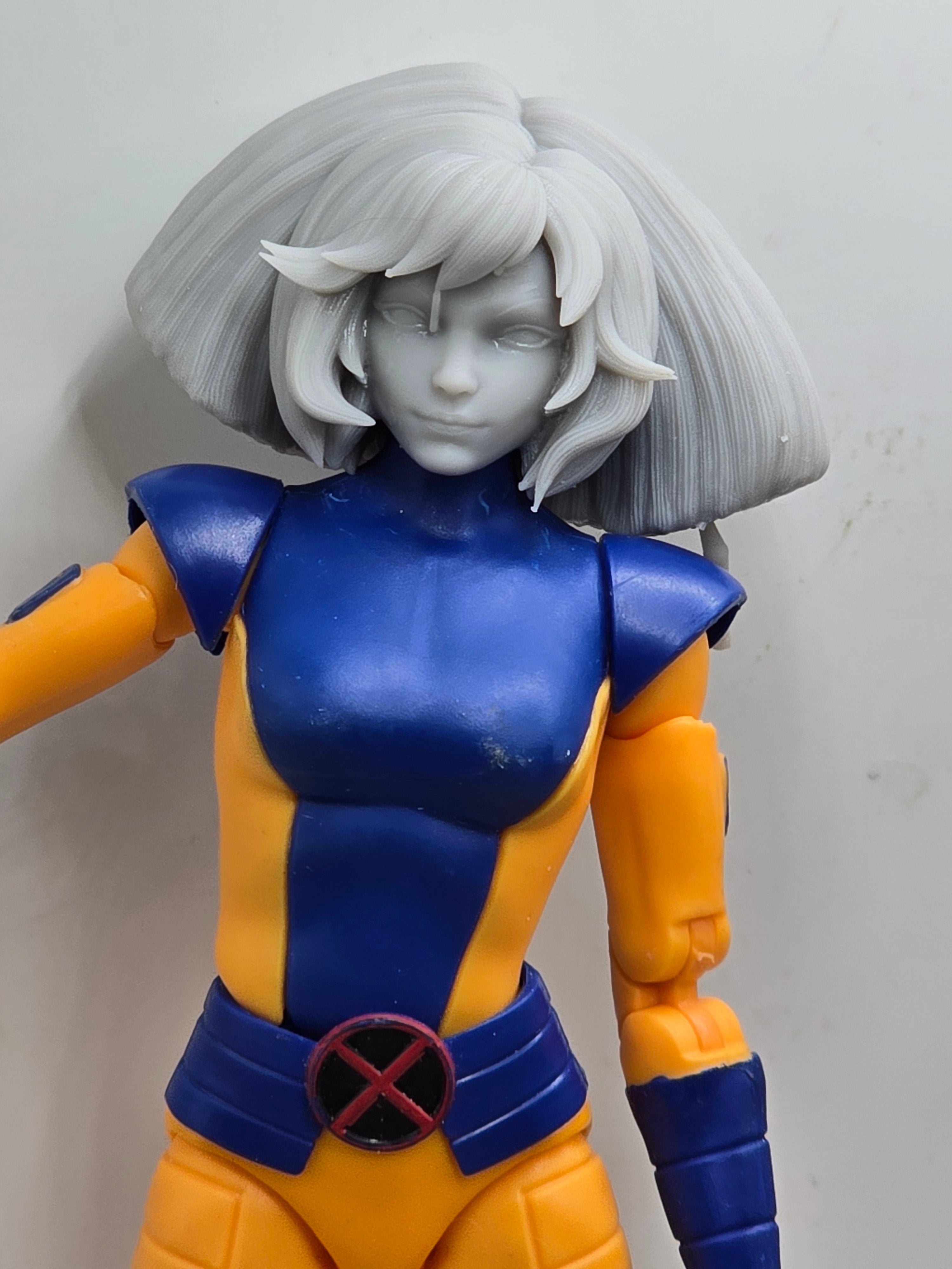 Custom 3d Printed Classified Legends Compatible Comic Multiverse Metalic Hawks Melody No Glasses Heads 1/12 1-10 1/18 Scale