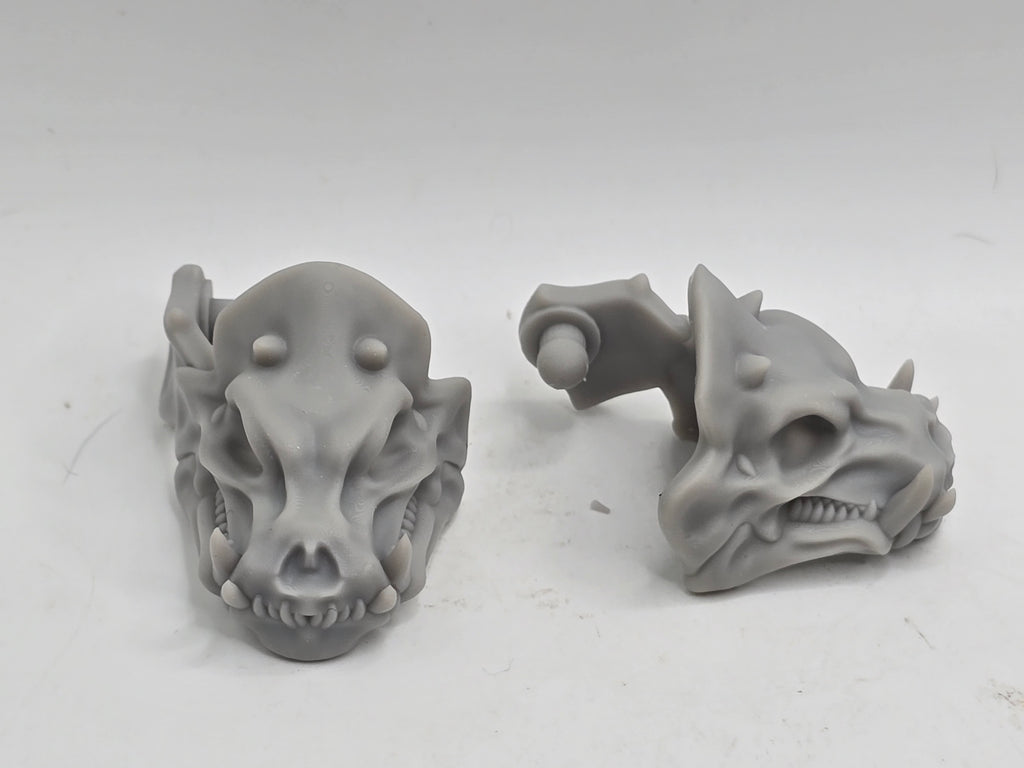 3d Printed Mythic Legions Scale Head 1.0 Skeleton Warrior Pauldrons 1:12 6" Scale.