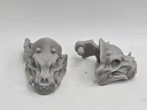 3d Printed Mythic Legions Scale Head 1.0 Skeleton Warrior Pauldrons 1:12 6" Scale.