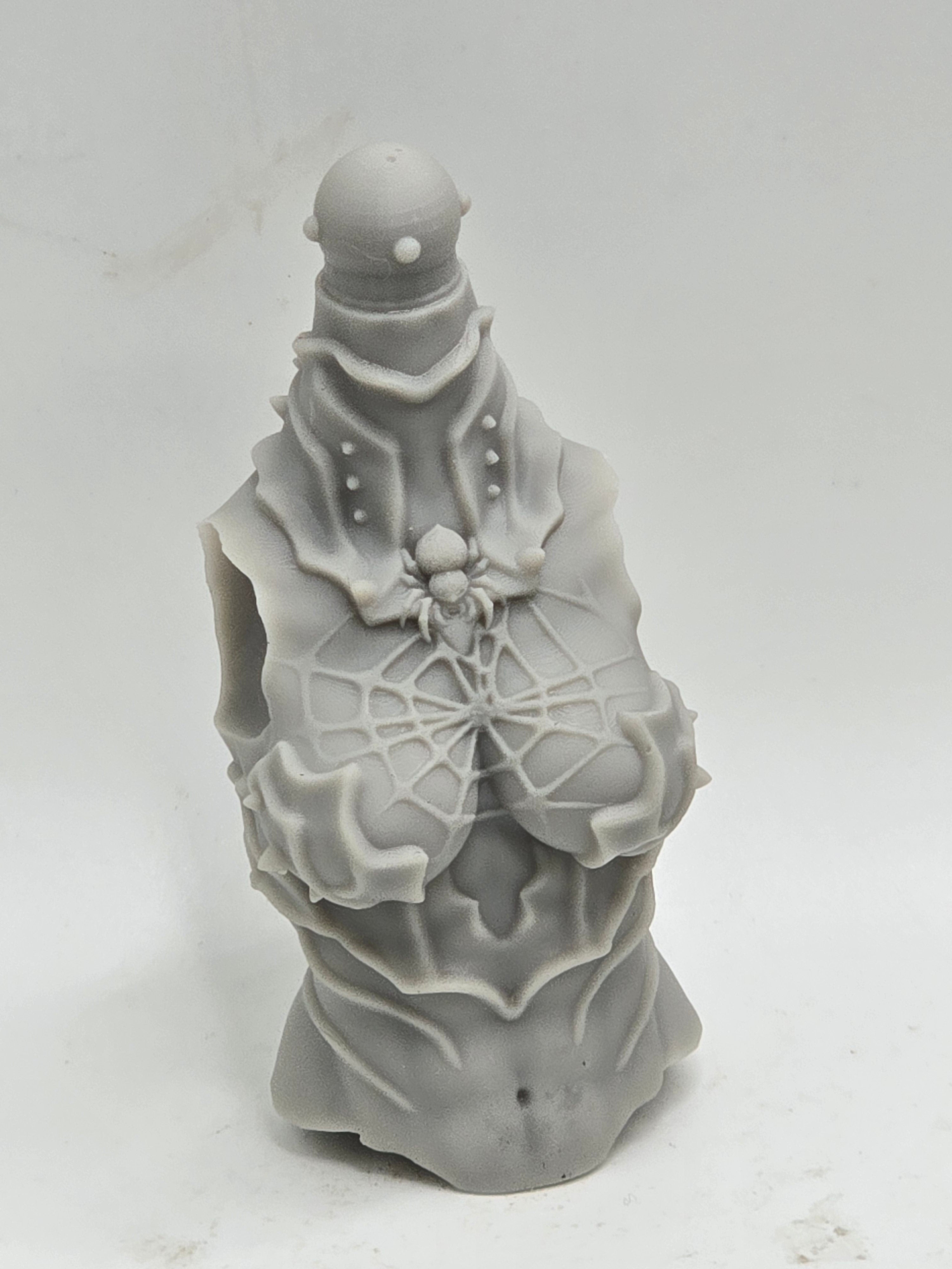 3d Printed Mythic Legions Scale Head 2.0 Spider Goddess Torso 1:12 6" Scale.