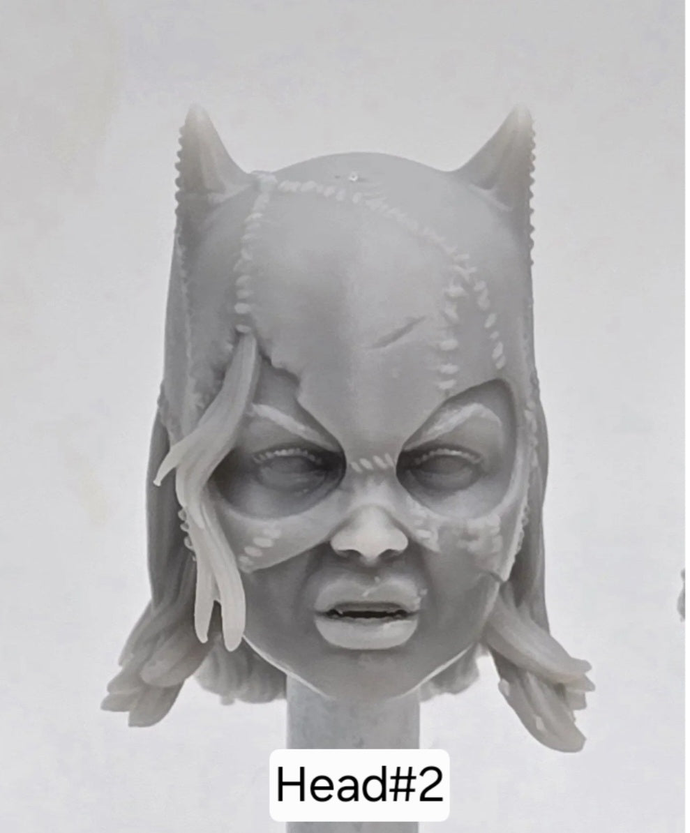 Custom 3d Printed Classified Legends Compatible Comic Multiverse Bat Man Woman Cat Kyle Heads 1/12 1-10 1/18 Scale