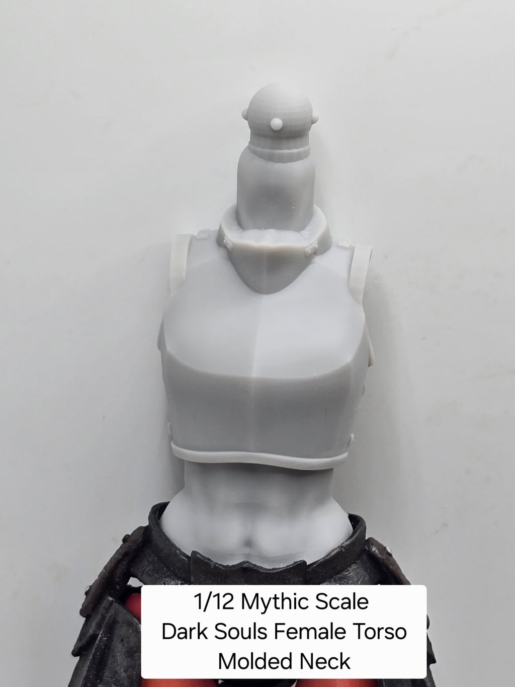 3d Printed Mythic Legions Scale Head 2.0 Female Dark Souls Torso 1:12 6" Scale.