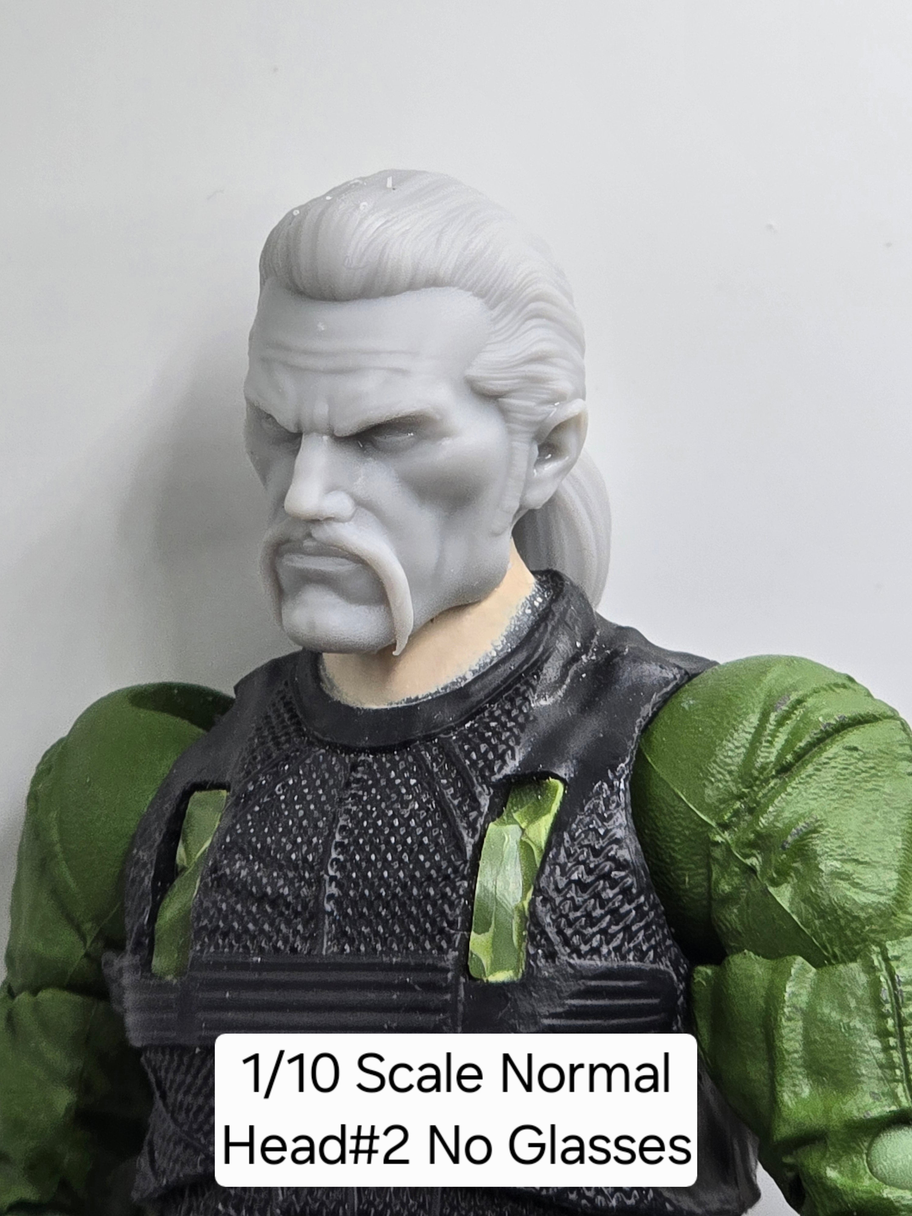 Custom 3d Printed Classified Legends Compatible Comic Multiverse Unmasked Snake Commander Head  1/12 1-10 1/18 Scale