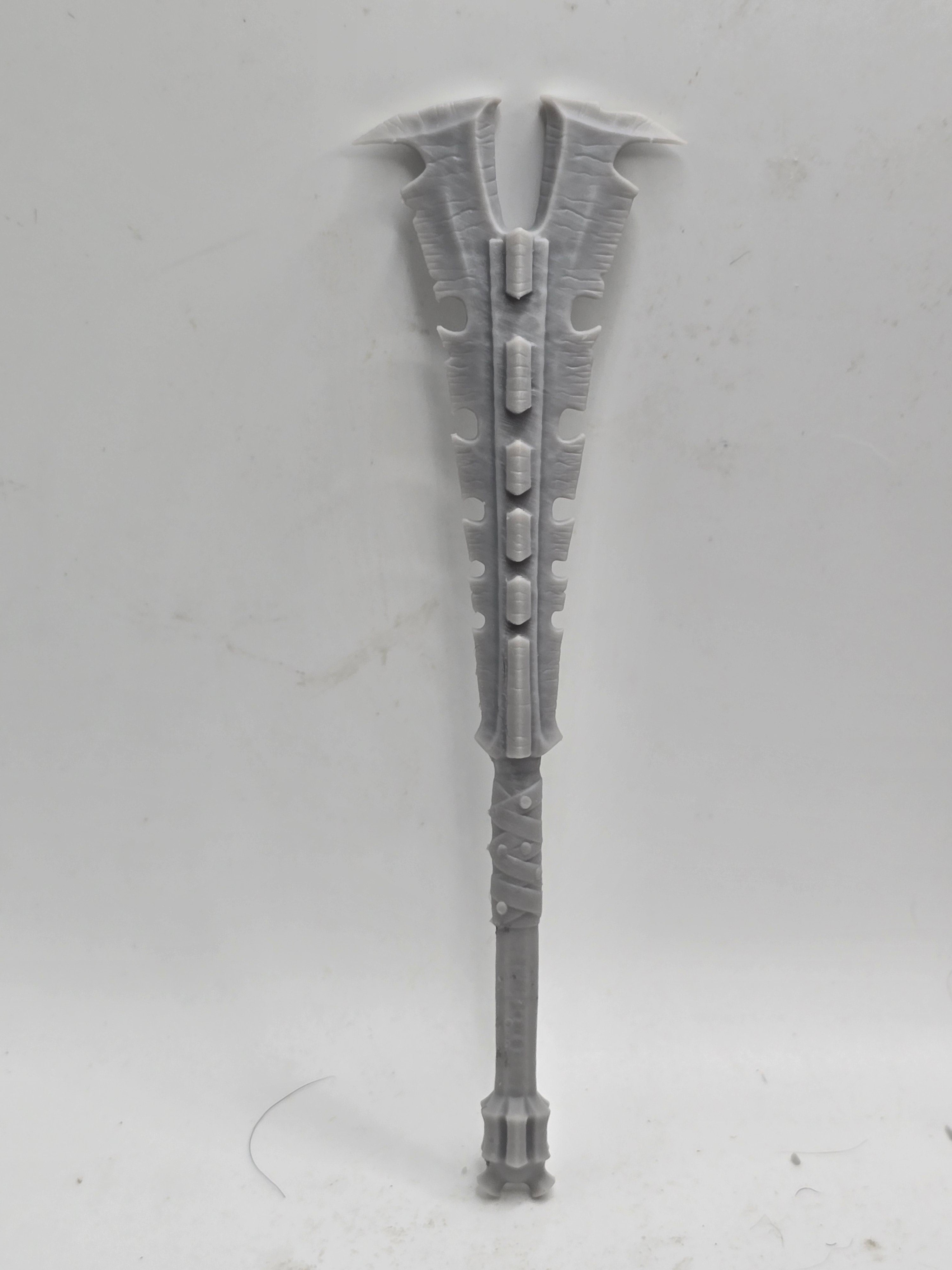 Custom 3d Printed Compatible Classified Legends Comic Mythic Legions  Multiverse Ring Movie Orc Mace  1:12 6" Scale.