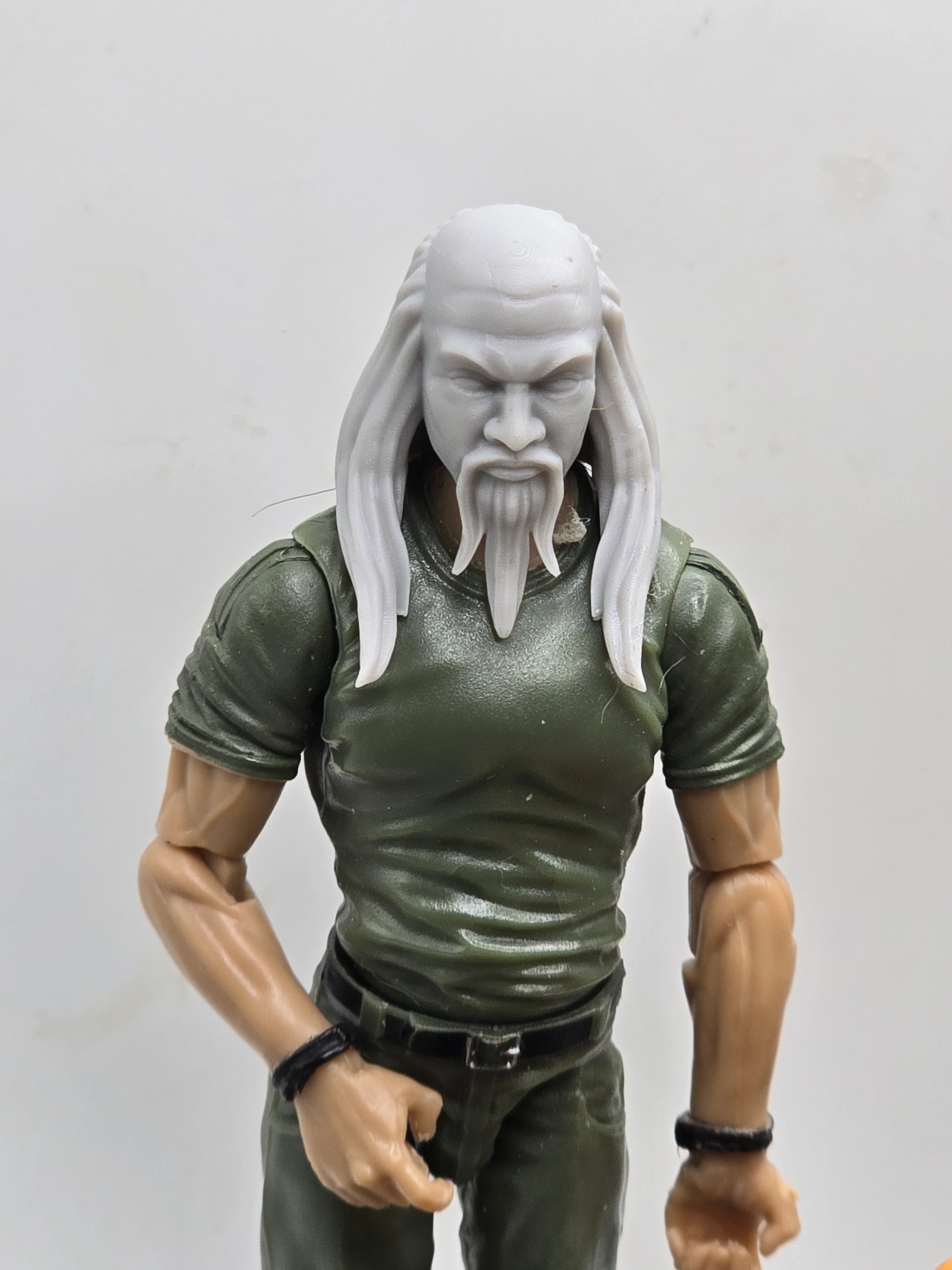 Custom 3d Printed Classified Legends Compatible Comic Multiverse Video Game Combat of Mortals Shang Sun Head#3 1/12 1-10 1/18 Scale