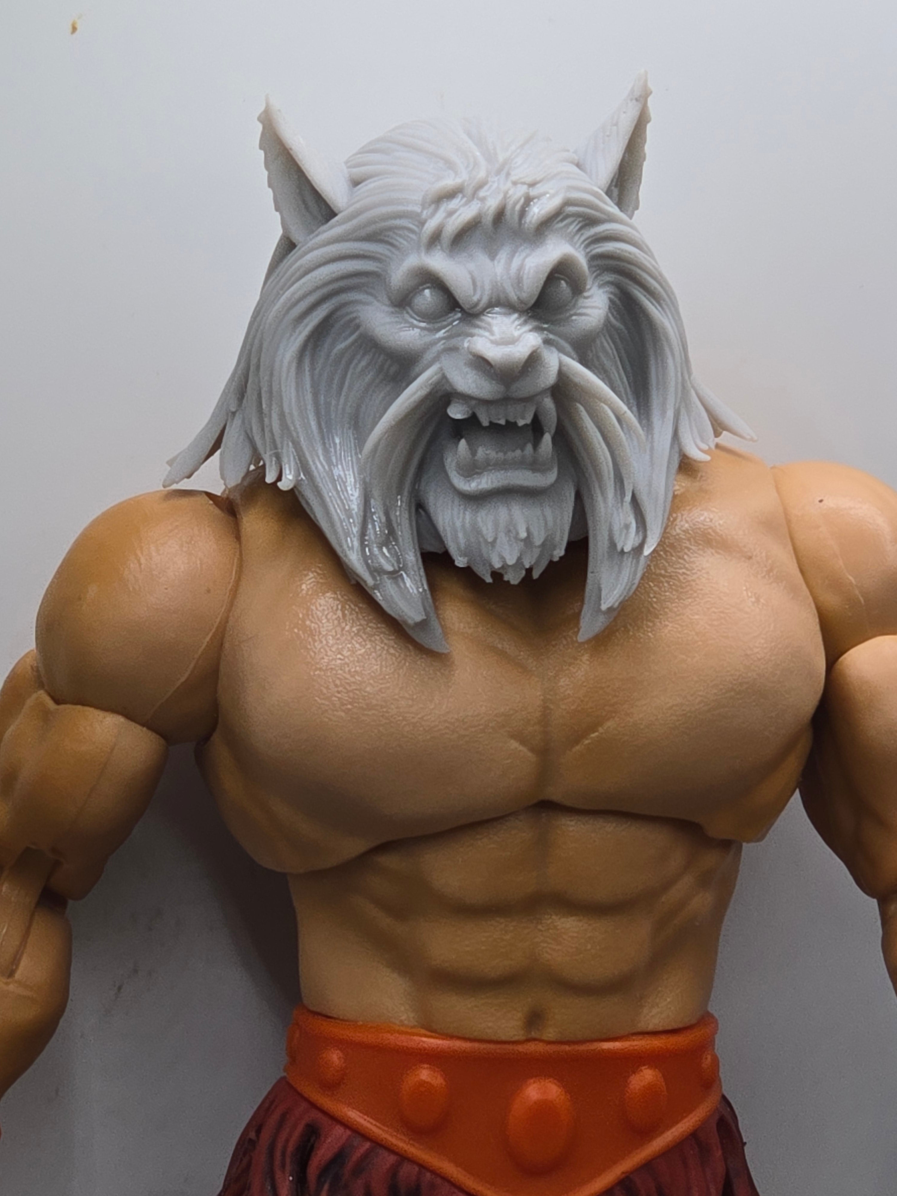 Custom 3d Printed Classified Legends Compatible Comic Multiverse Thrillor Wolf Heads 1/12 1-10 1/18 Scale
