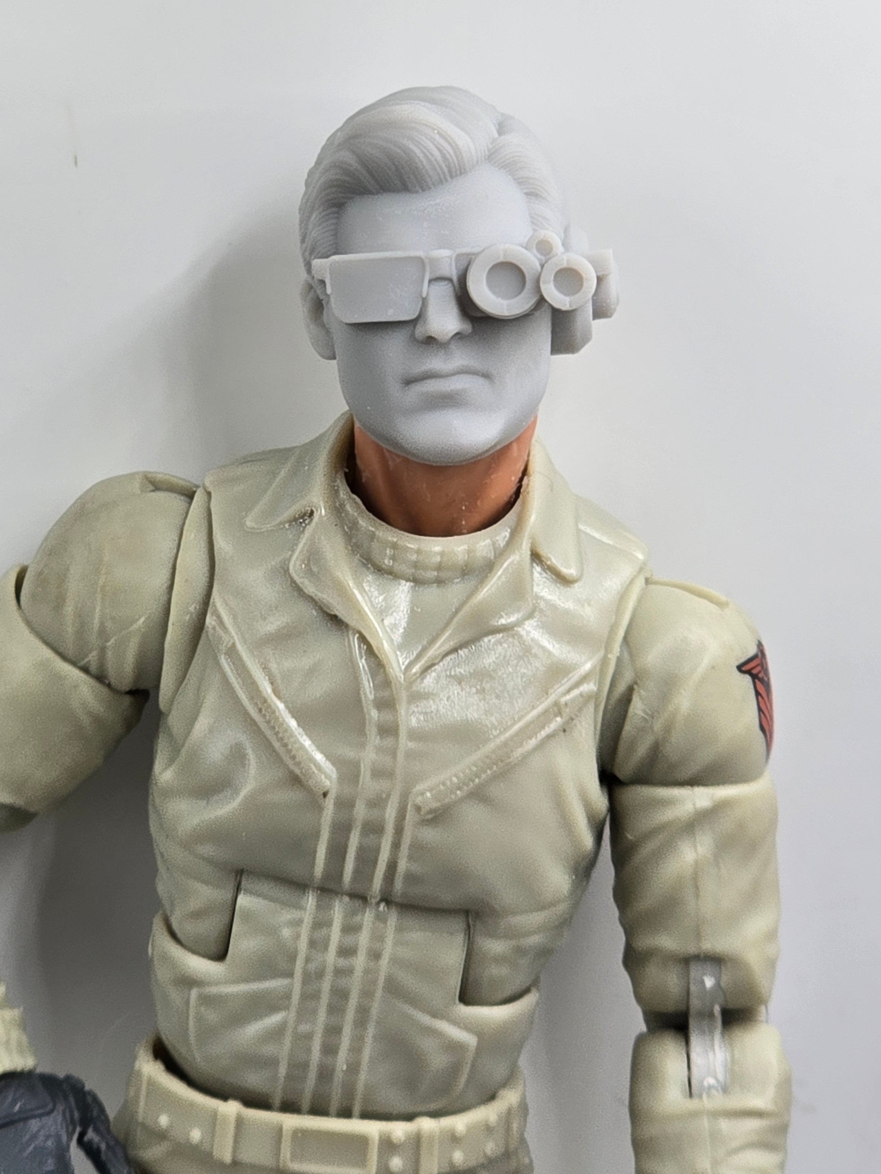 Custom 3d Printed Classified Legends Compatible Comic Multiverse Doctor Dexter Head#2 1/12 1-10 1/18 Scale