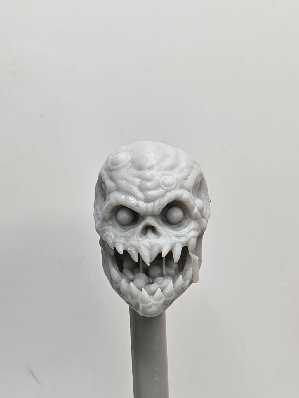 3d Printed Mythic Legions Scale Head 1.0 Candy Monster Head  1:12 6" Scale.