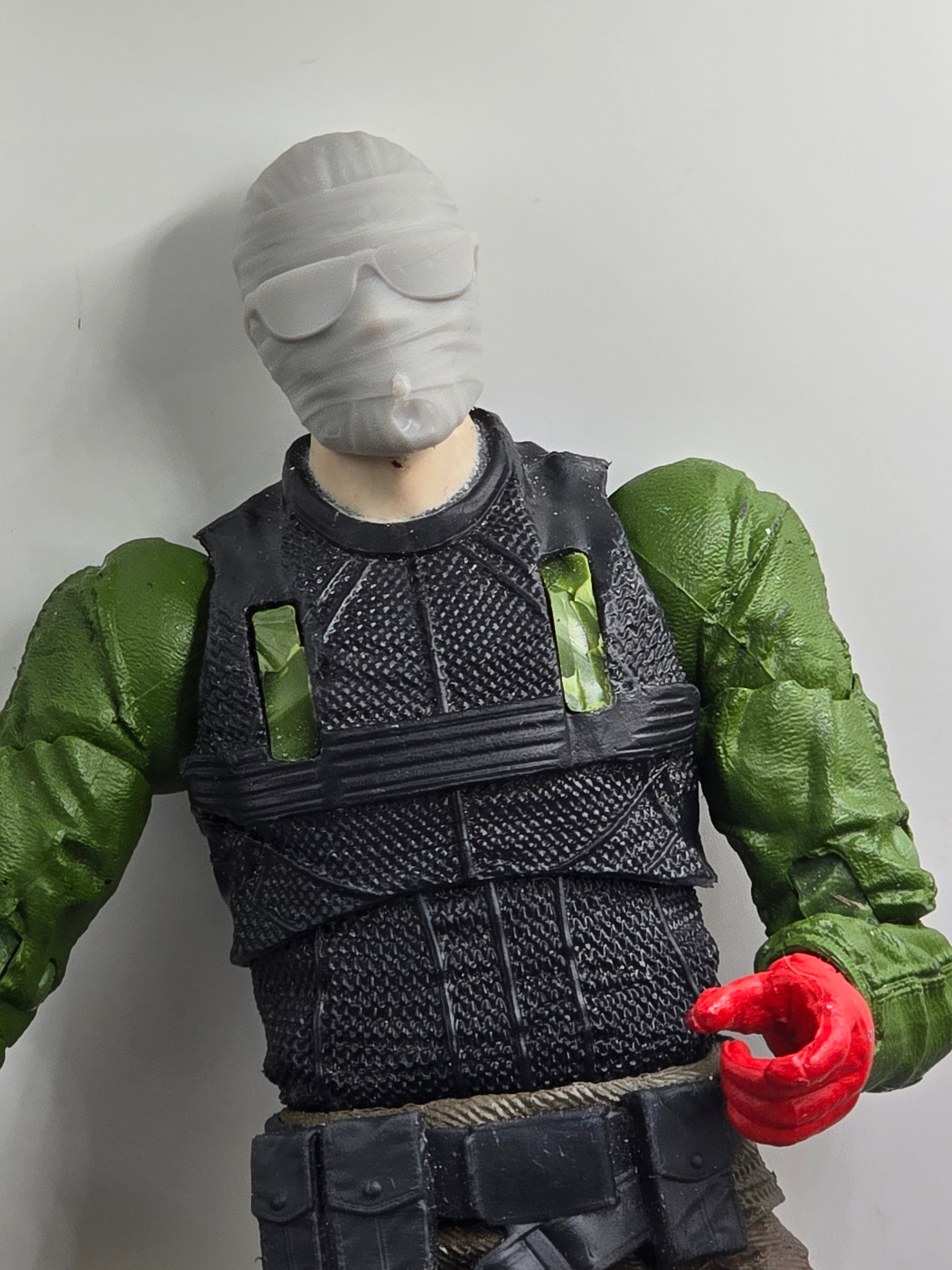 Custom 3d Printed Classified Legends Compatible Comic Multiverse Minus Man Heads 1/12 1-10 1/18 Scale