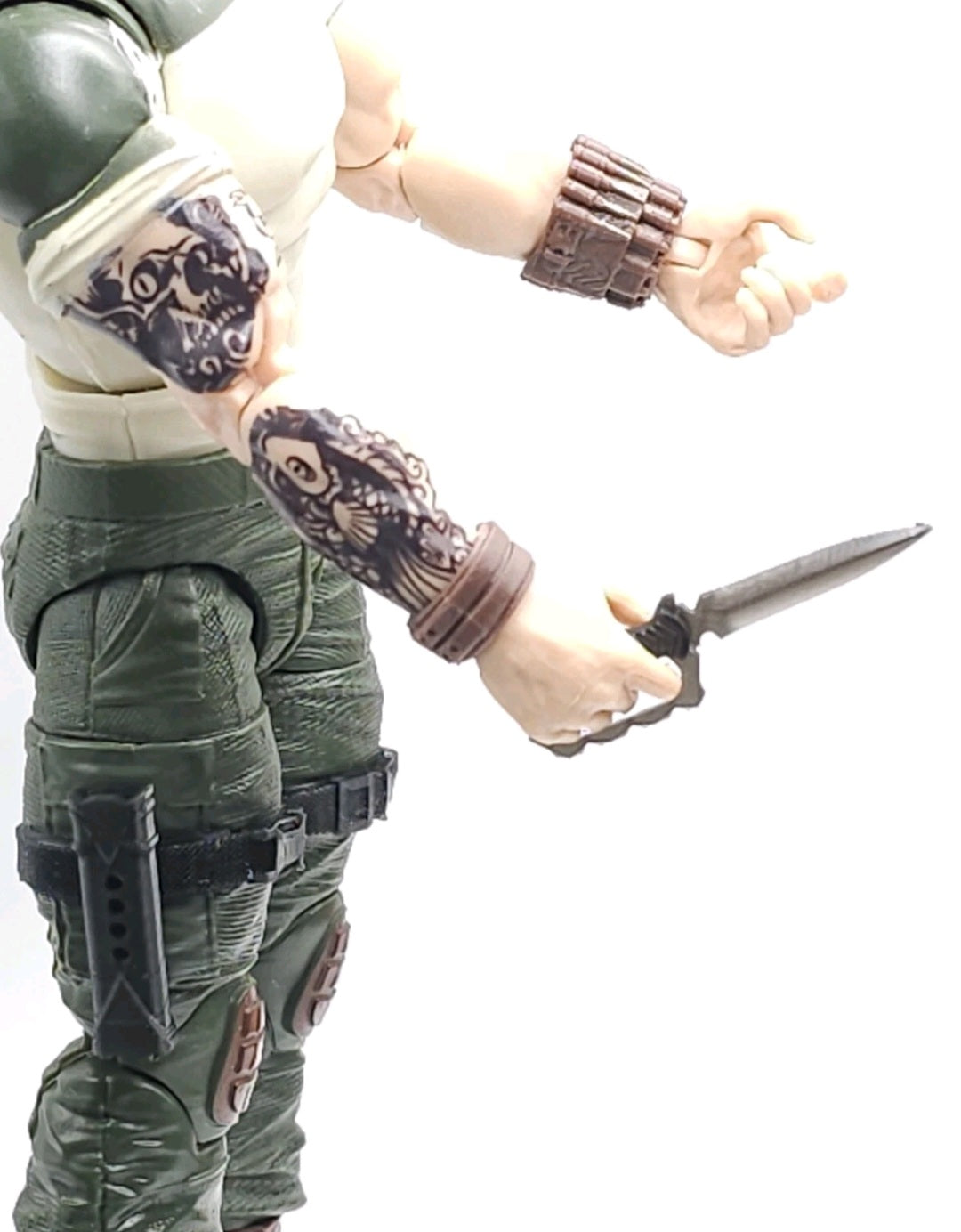 Custom 3d Printed Compatible Classified Legends Comic Multiverse Flexible Knuckle Knife Sheath 1:12 6" Scale.