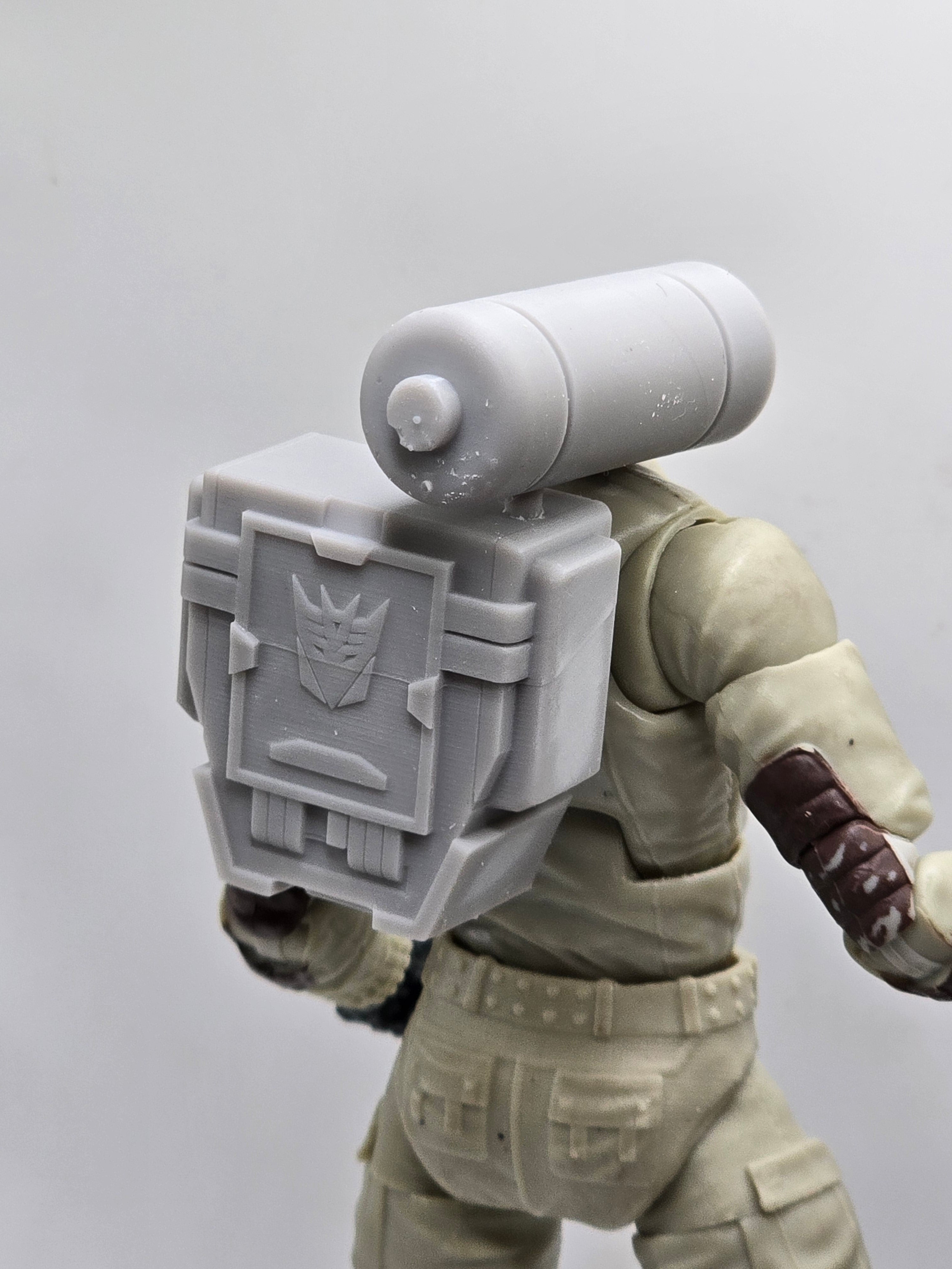 Custom 3d Printed Classified Legends Compatible Comic Multiverse Transformation Sound Waves Backpack 1/12 1-10 1/18 Scale