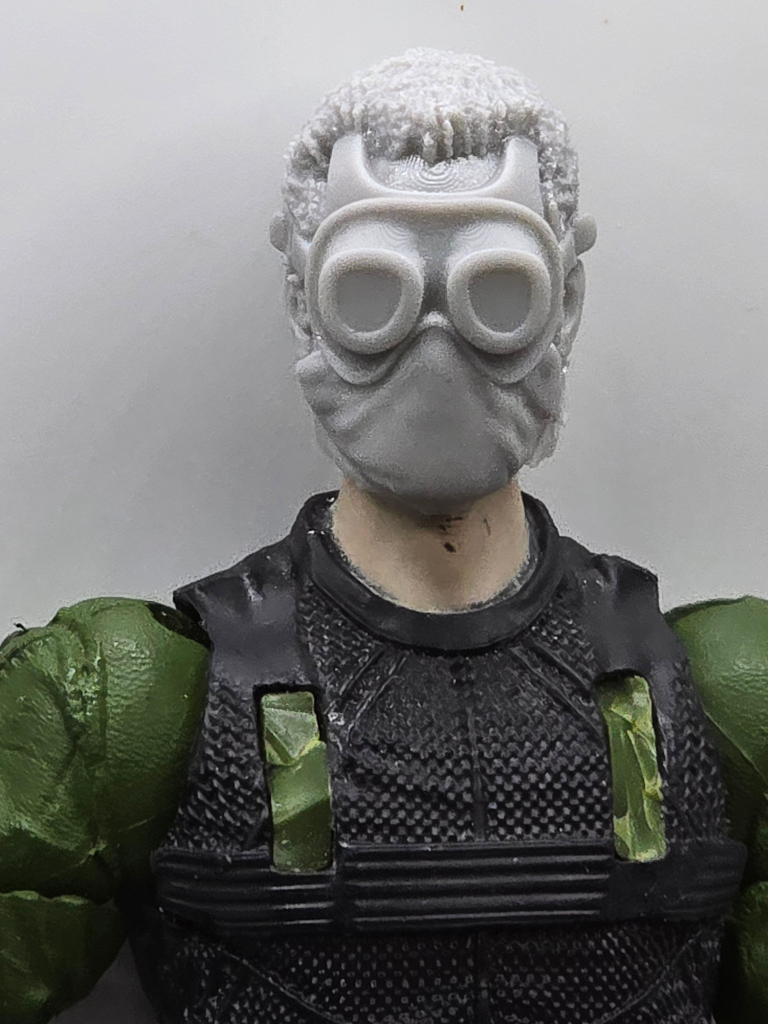 Custom 3d Printed Classified Legends Compatible Comic Multiverse Masked Head 1/12 1-10 1/18 Scale