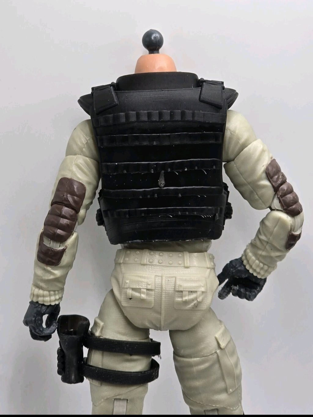 Custom 3d Printed Compatible Classified Legends Comic Multiverse White Skull Vigilante #3 Flexible Vest 1:12 6" Scale.