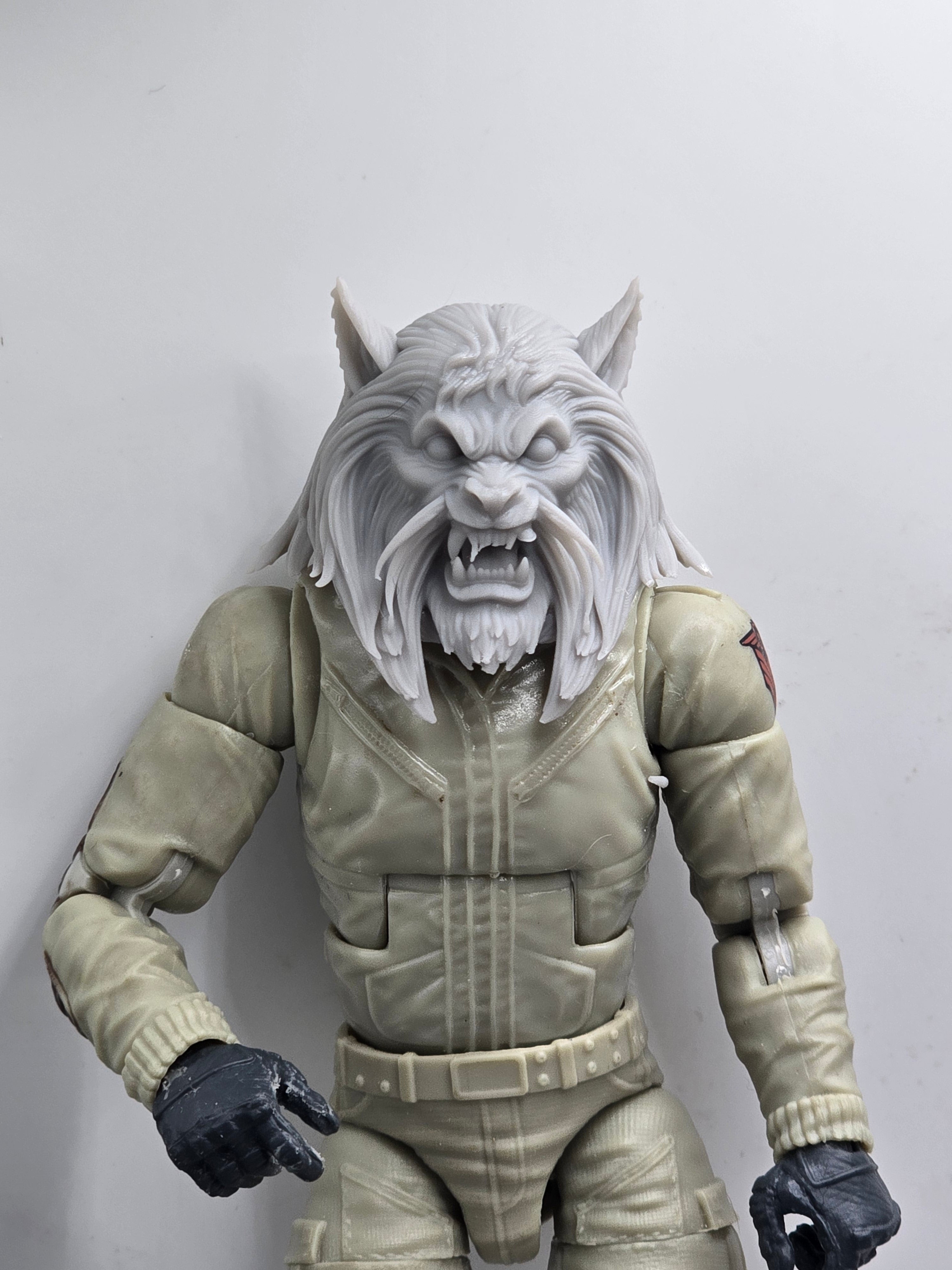 Custom 3d Printed Classified Legends Compatible Comic Multiverse Thrillor Wolf Heads 1/12 1-10 1/18 Scale