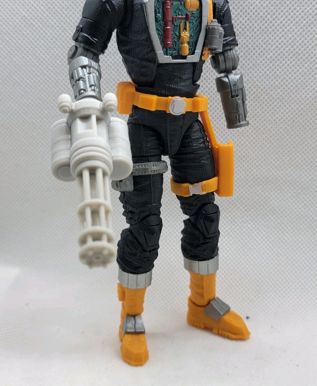 Custom 3d Printed Compatible Classified Legends Comic Multiverse Battle Android Accessory  1:12 6" Scale - Mini Gun Accessory
