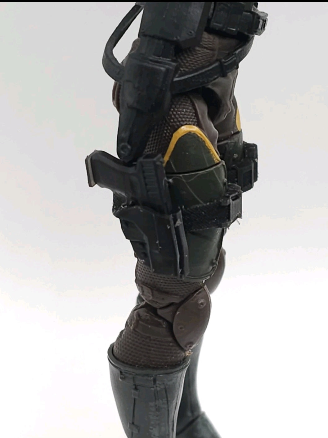 Custom 3d Printed Compatible Classified Legends Comic Multiverse Tacticle Flexible Sheath w/Pistol  1:12 6" Scale.