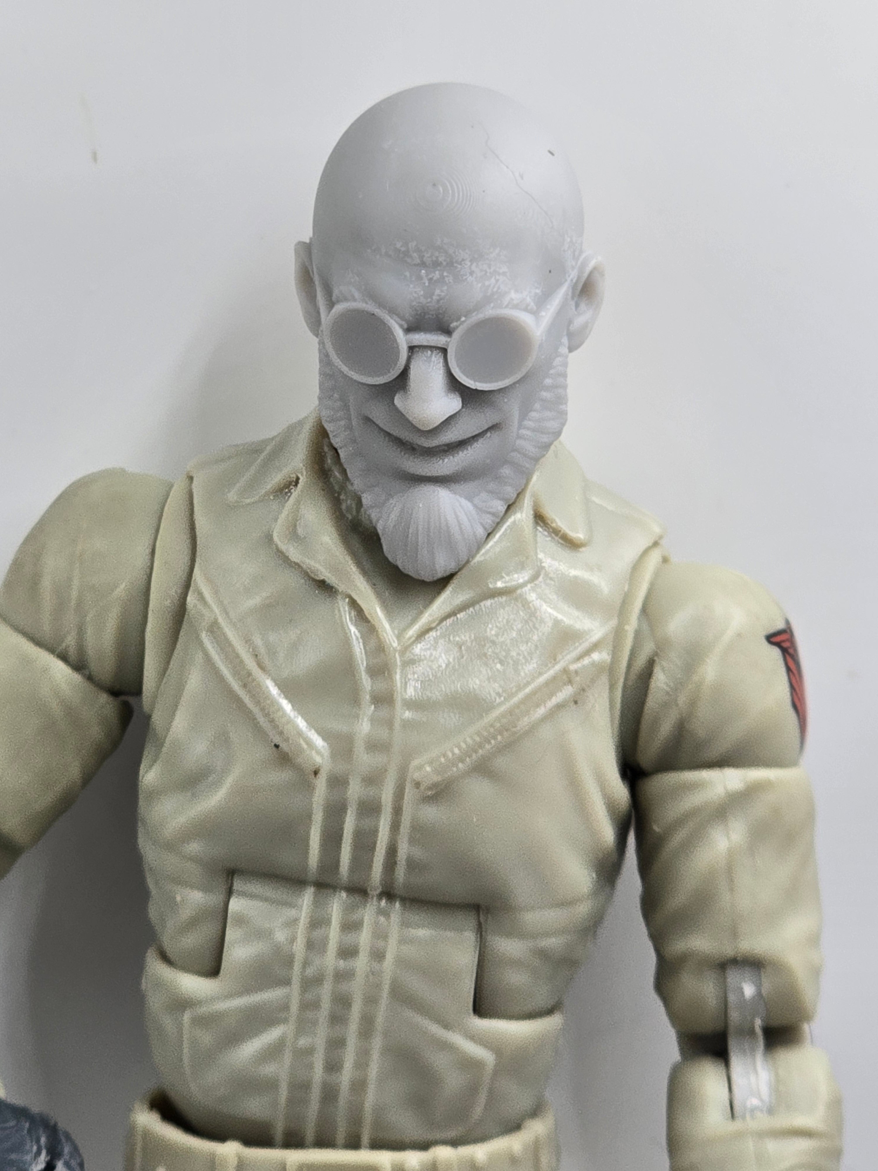 Custom 3d Printed Classified Legends Compatible Comic Multiverse Bat Man Hugo Scientist Heads 1/12 1-10 1/18 Scale