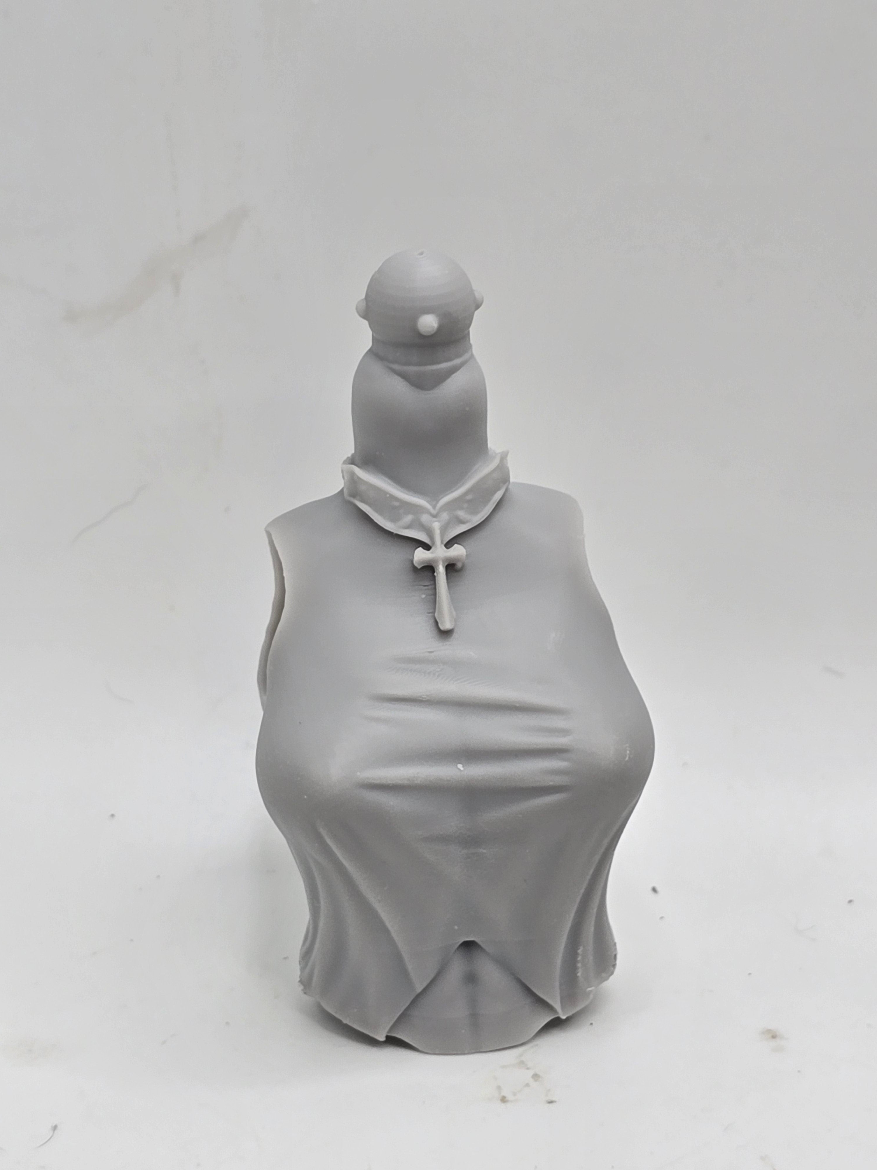 3d Printed Mythic Legions Scale Head 2.0 Female Holy Emblem Torso 1:12 6" Scale.